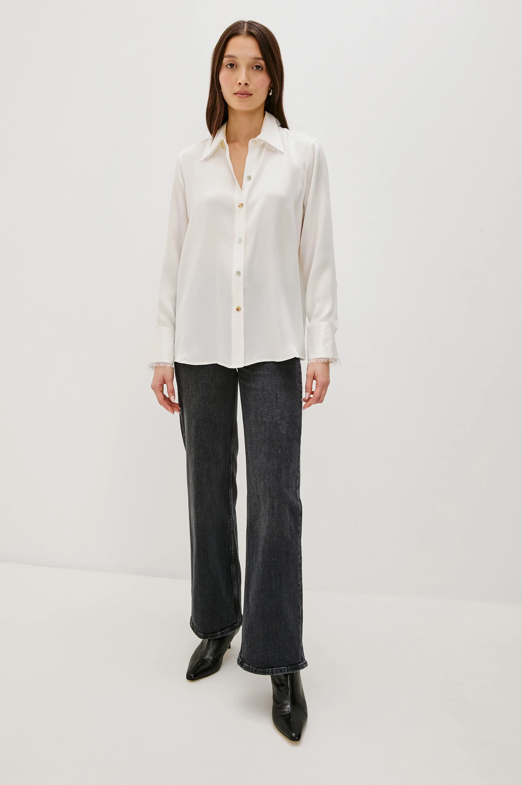 ABBEY SHIRT - IVORY - Image 3