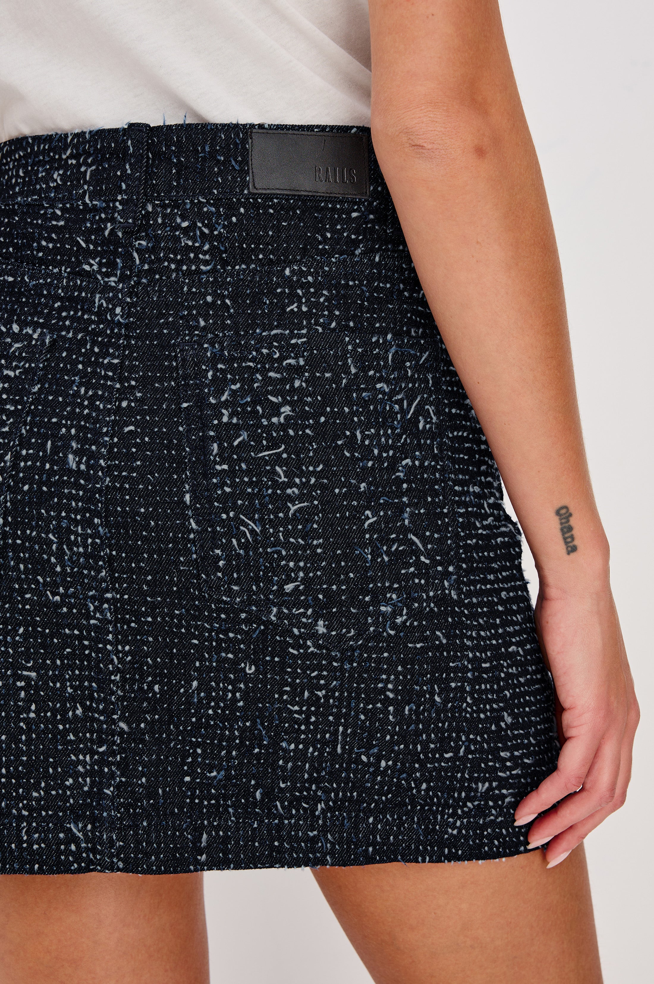 ABBOT SKIRT - DENIM TWEED - Image 4