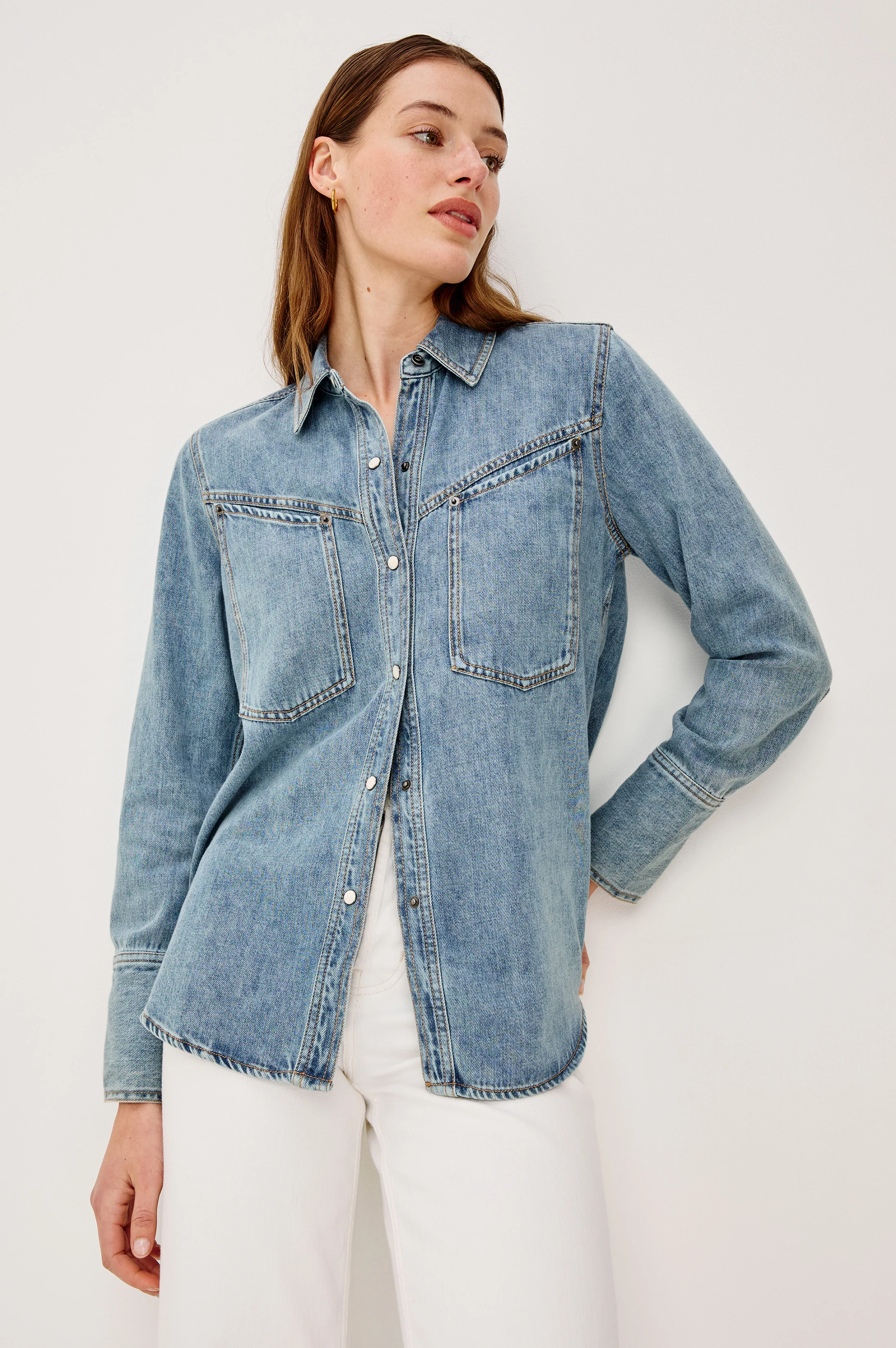 ACTON SHIRT - WESTERN BLUE - Image 4