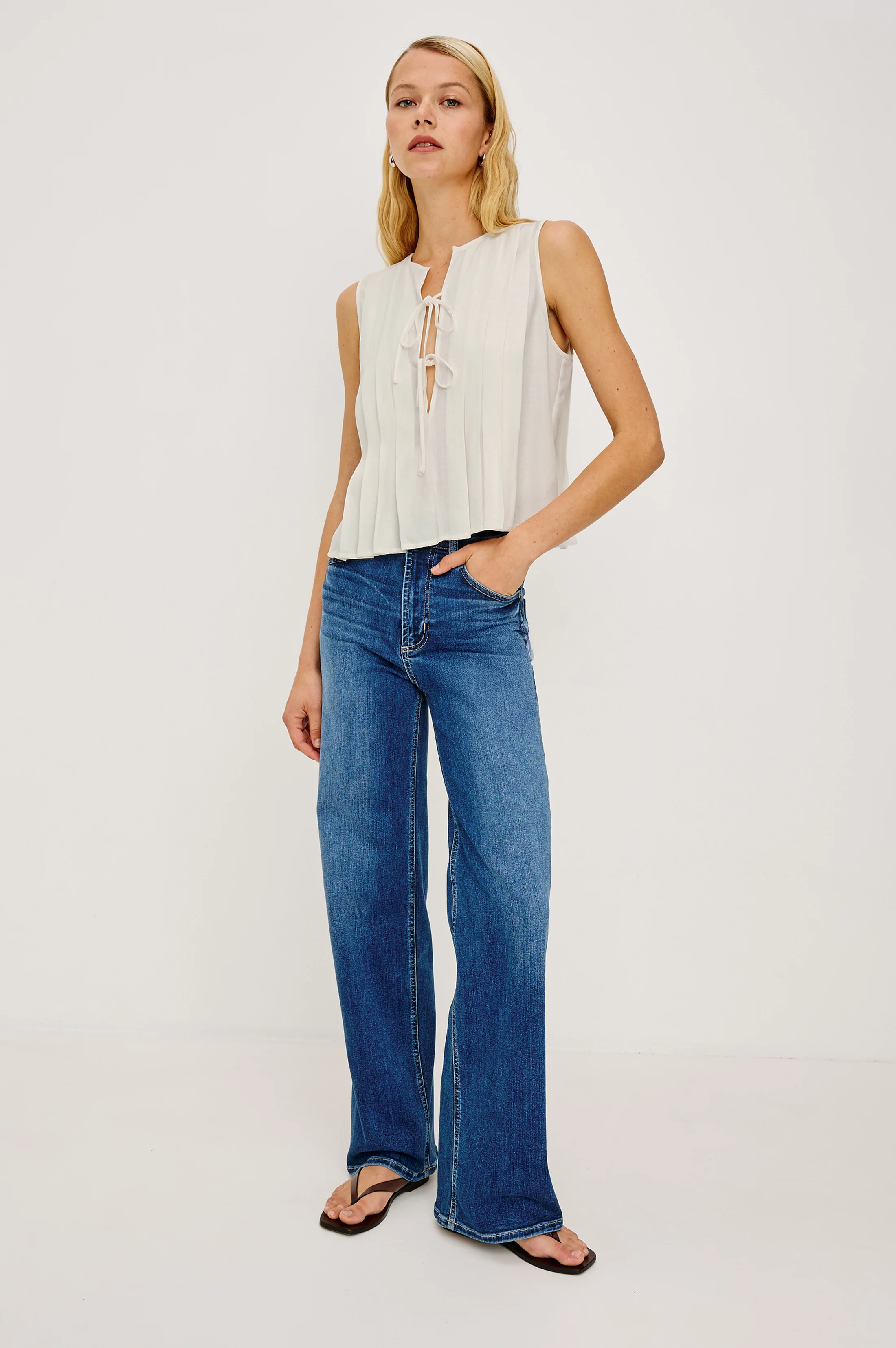 AJA TANK - IVORY LINEN - Image 3