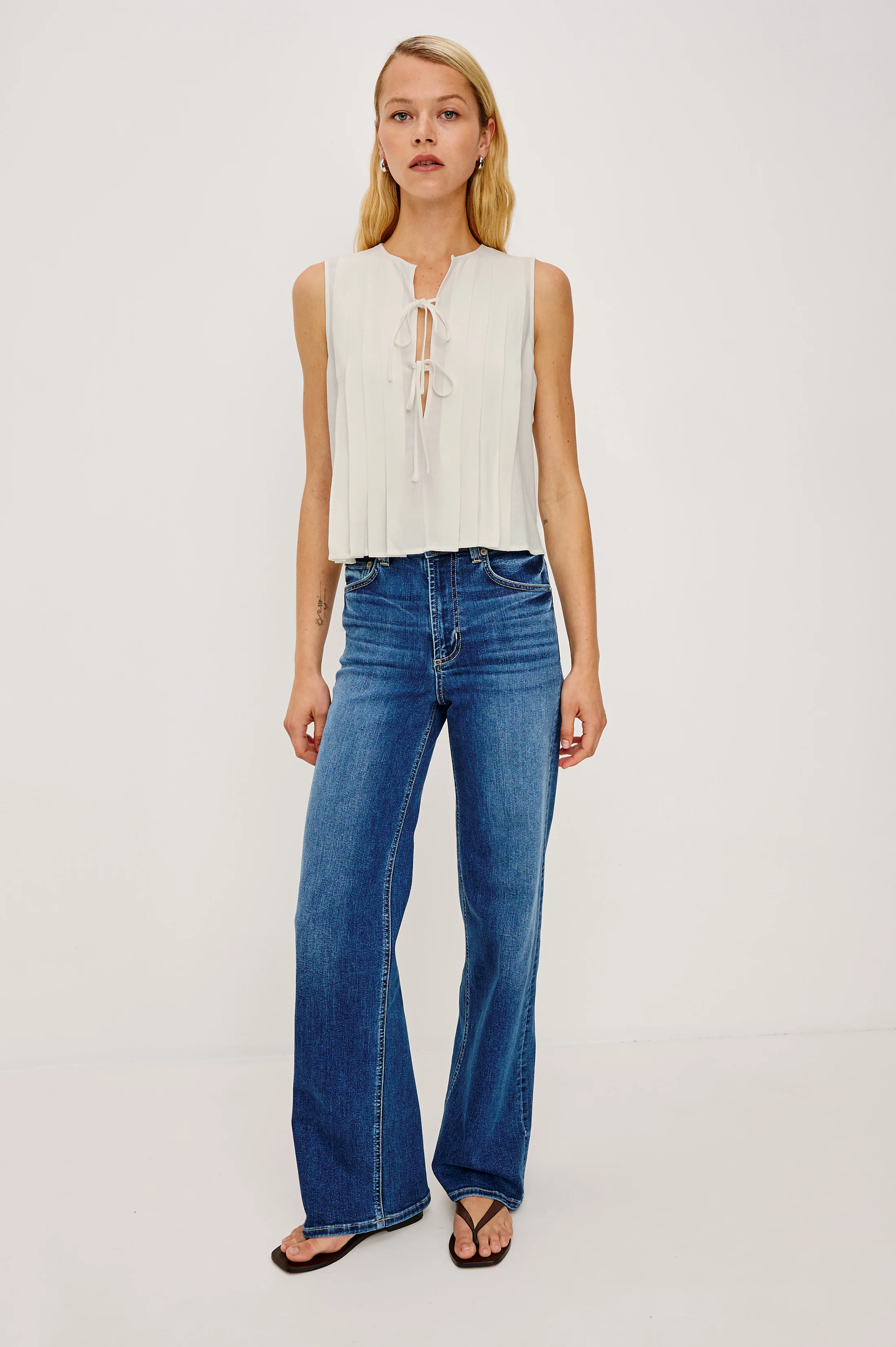 AJA TANK - IVORY LINEN - Image 4