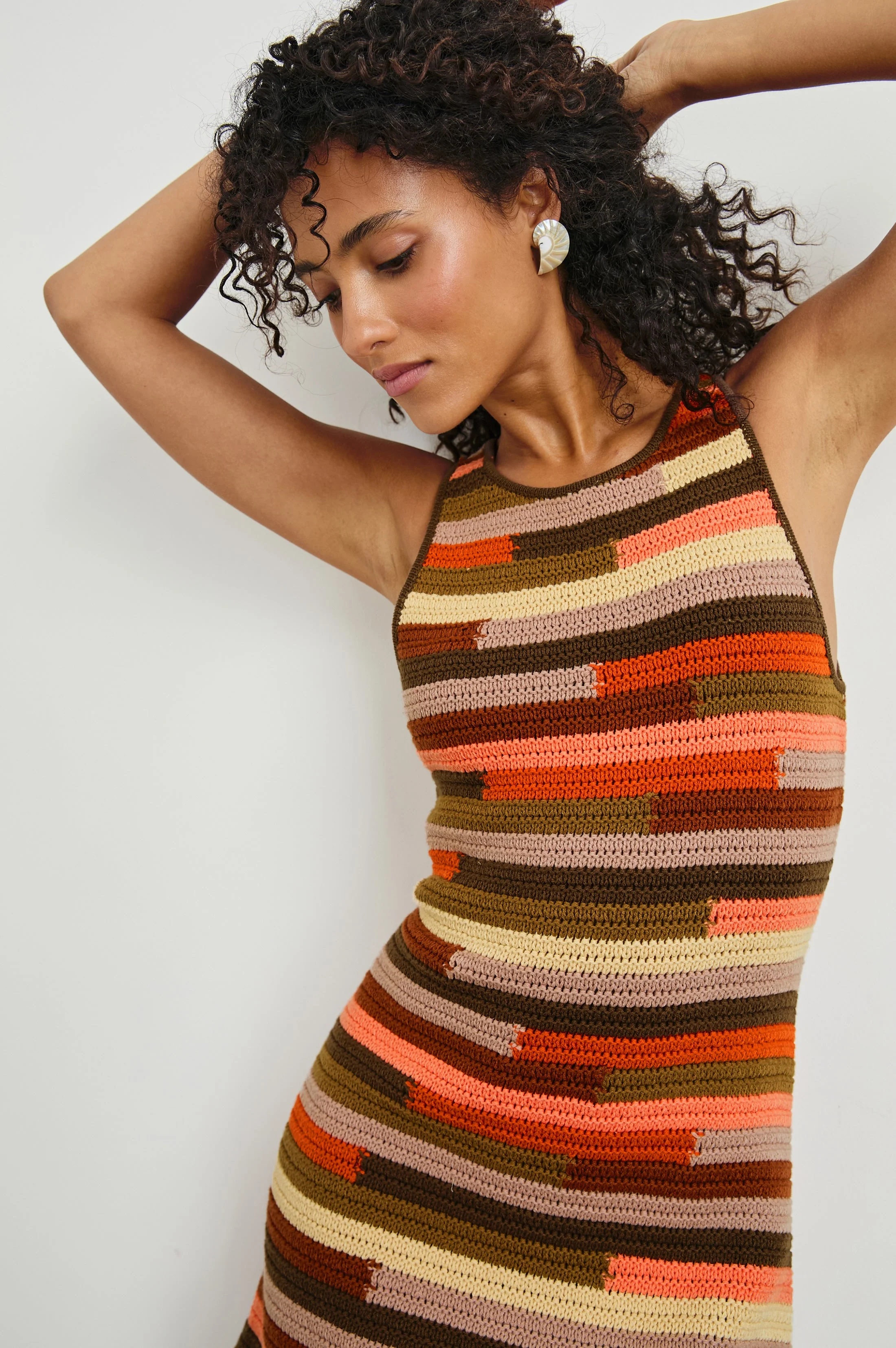 AKAYA DRESS - TROPIC STRIPE - Image 3