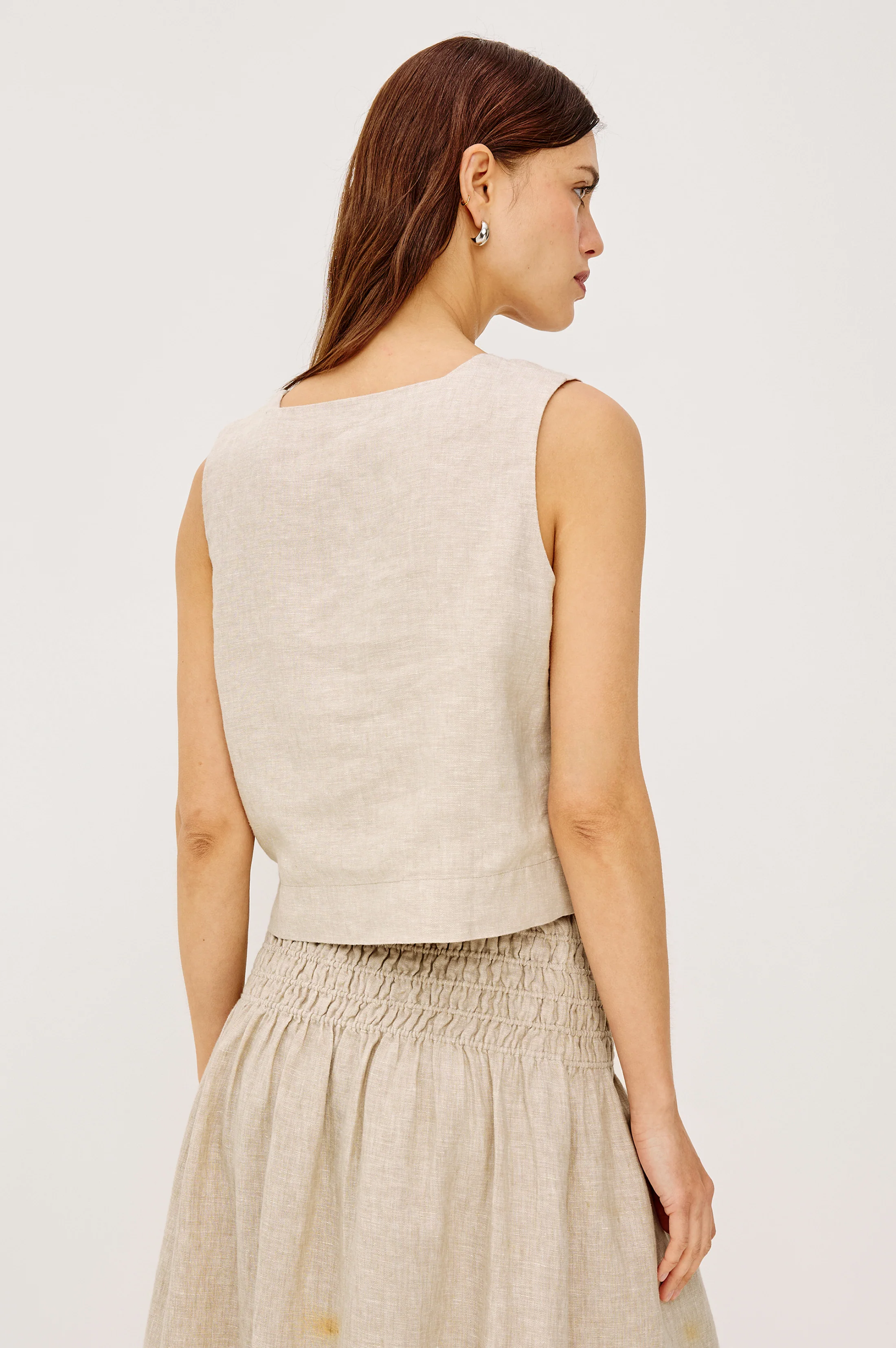 AKIRA TOP - HEATHERED FLAX - Image 4