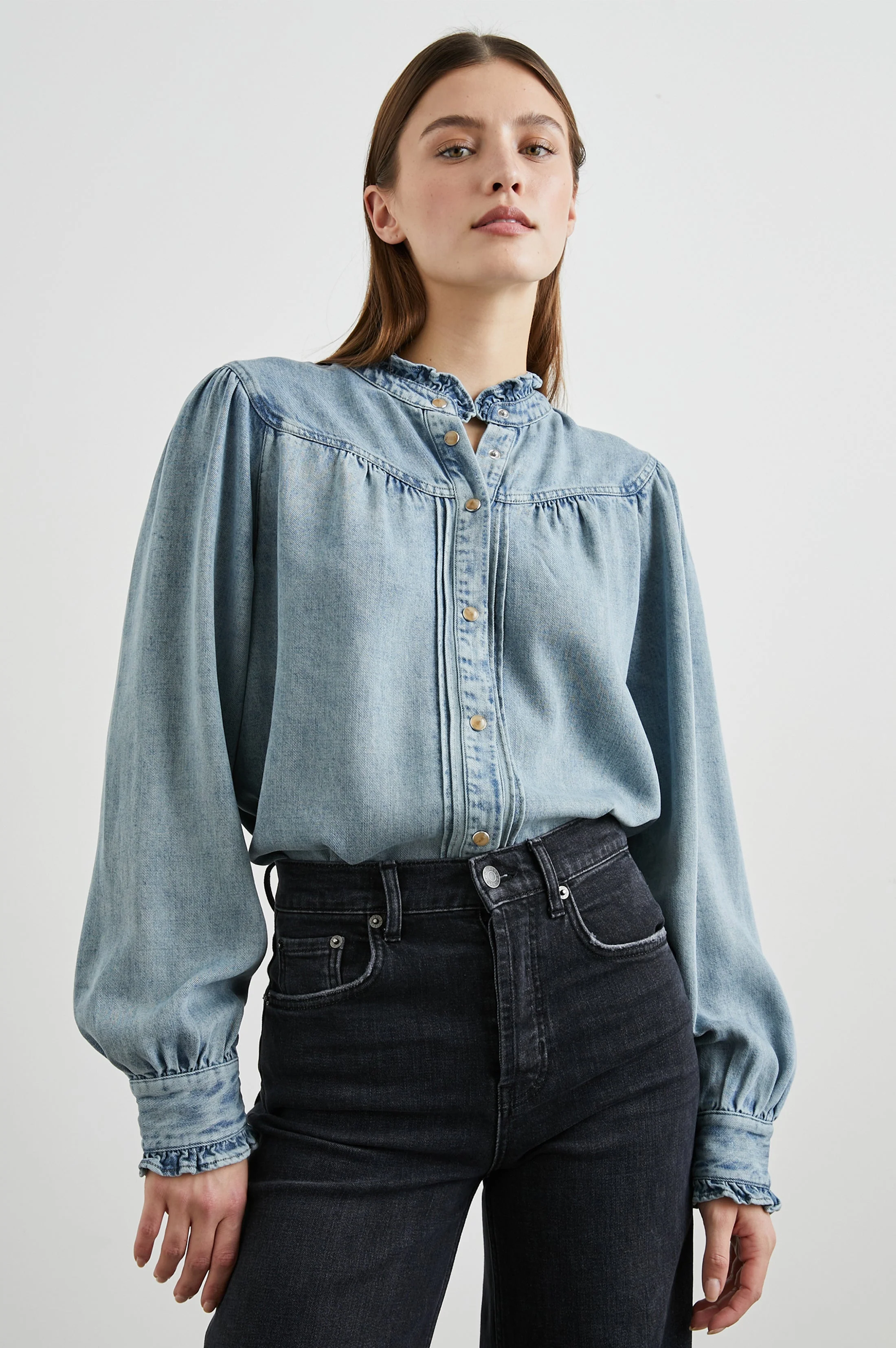 ALANNA SHIRT - ANTIQUE INDIGO - Image 3
