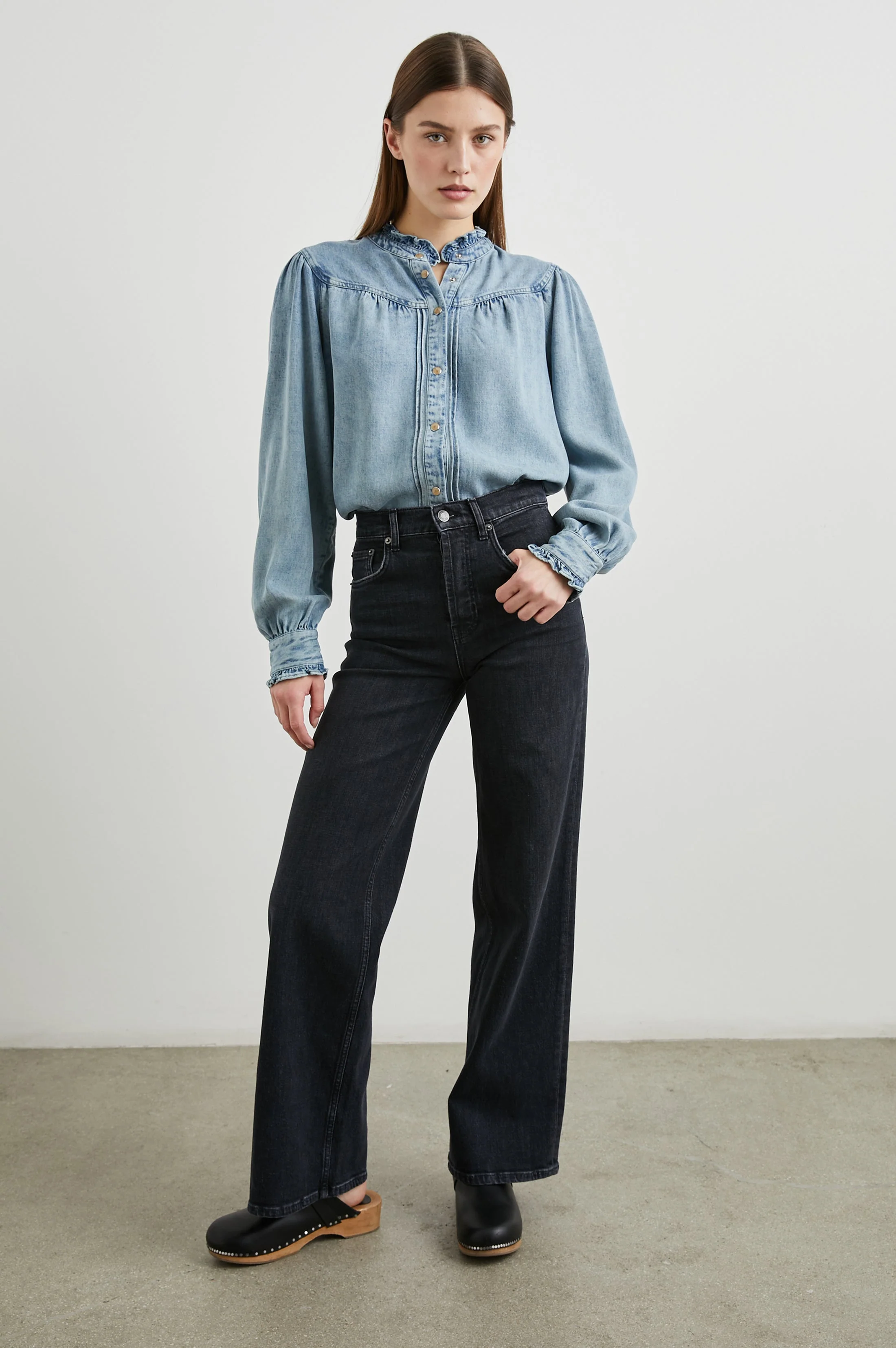 ALANNA SHIRT - ANTIQUE INDIGO - Image 4