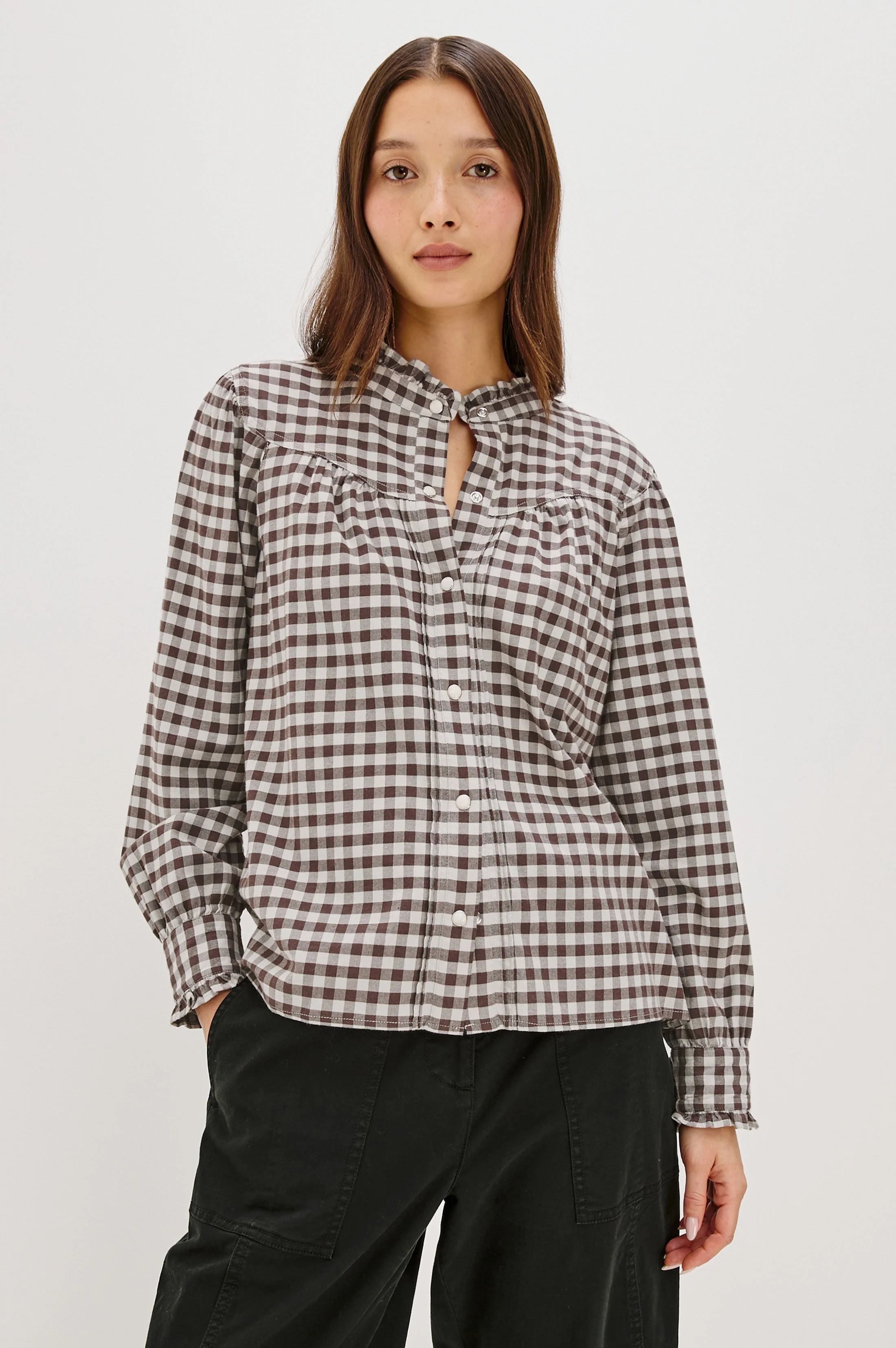 ALANNA SHIRT - CHOCOLATE CHIP