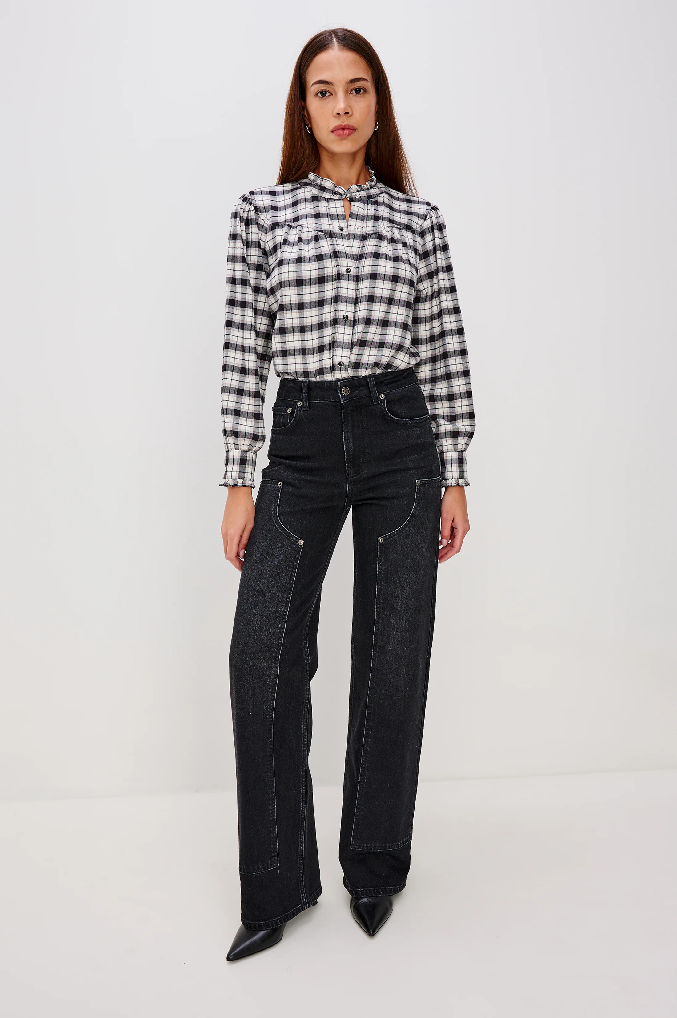 ALANNA SHIRT - IVORY SMOKE ONYX - Image 3