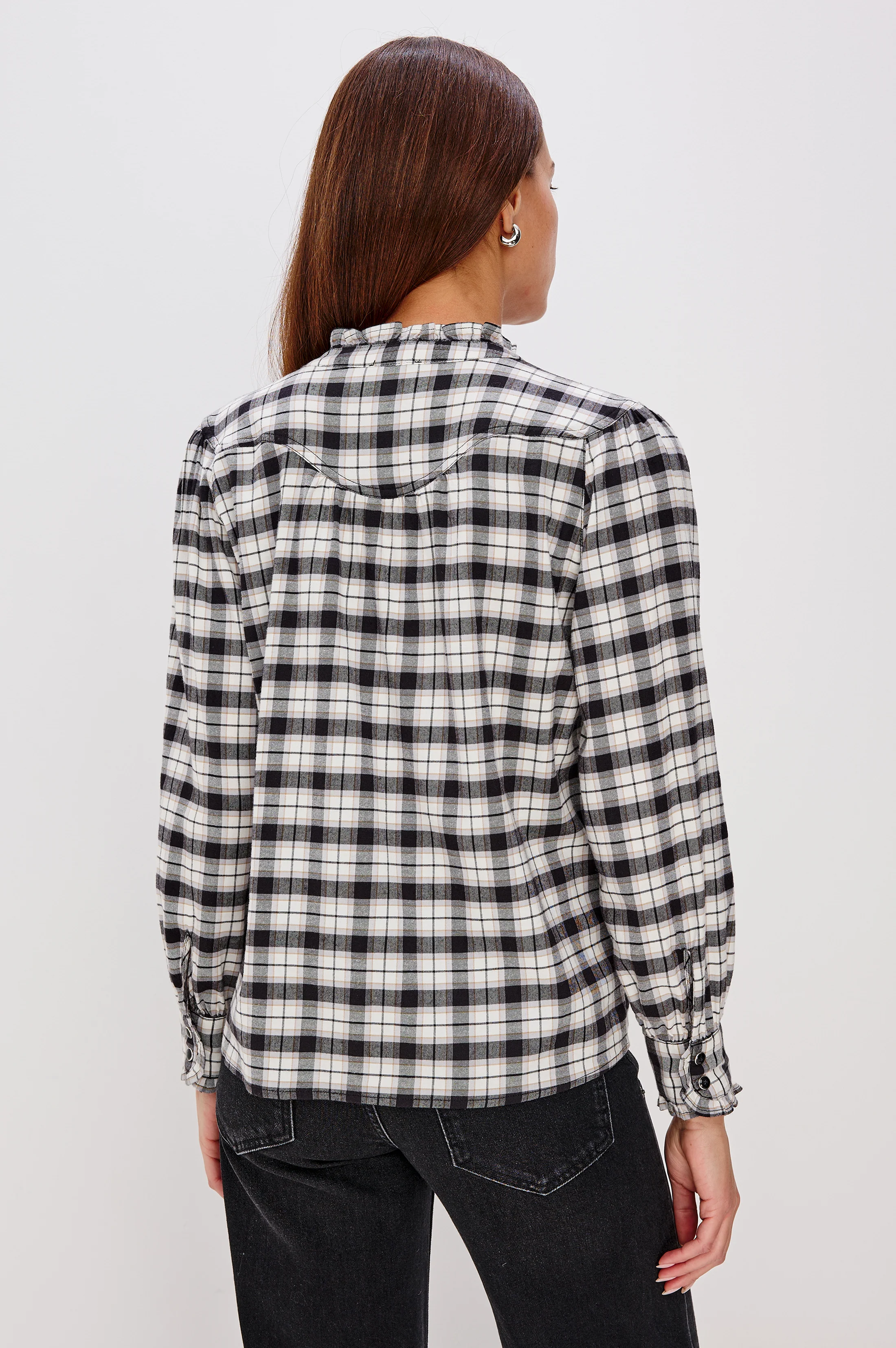 ALANNA SHIRT - IVORY SMOKE ONYX - Image 5