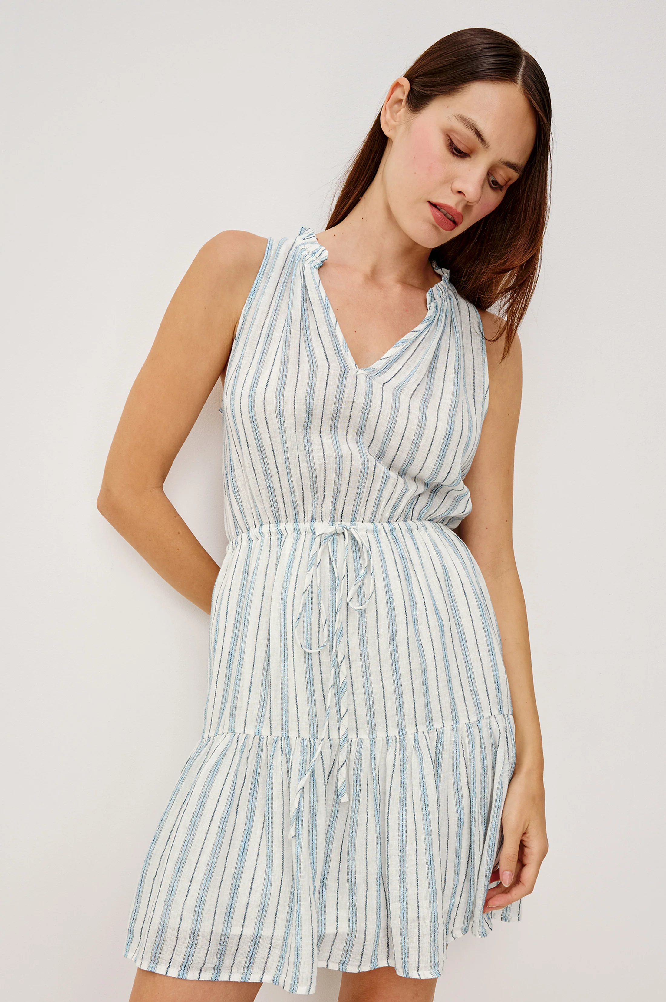 ALBANY DRESS - WINDWARD STRIPE