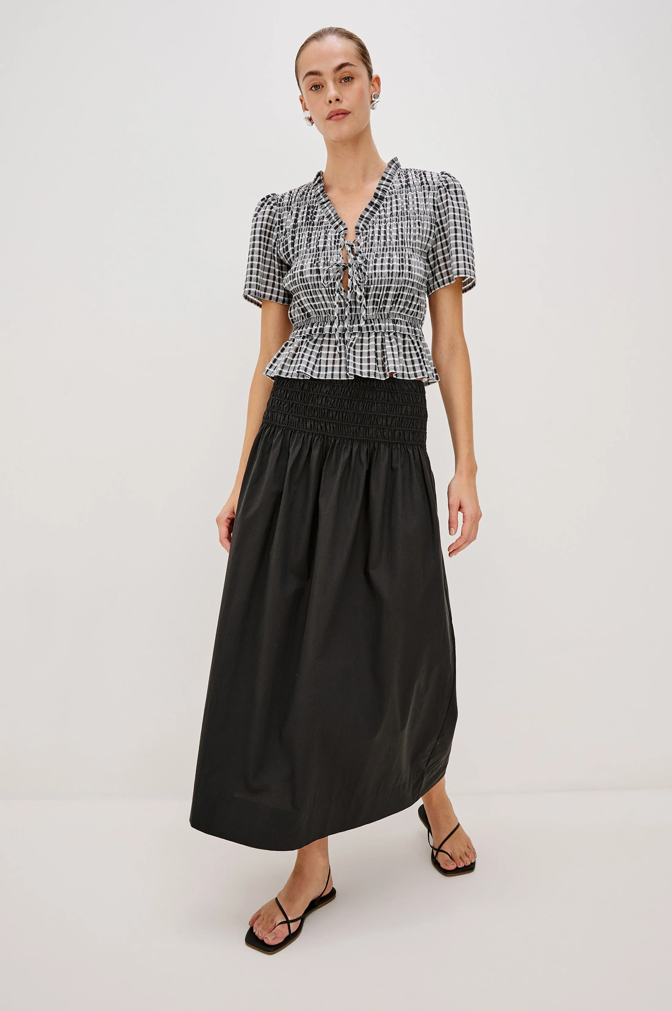 ALESSA SKIRT - BLACK - Image 3