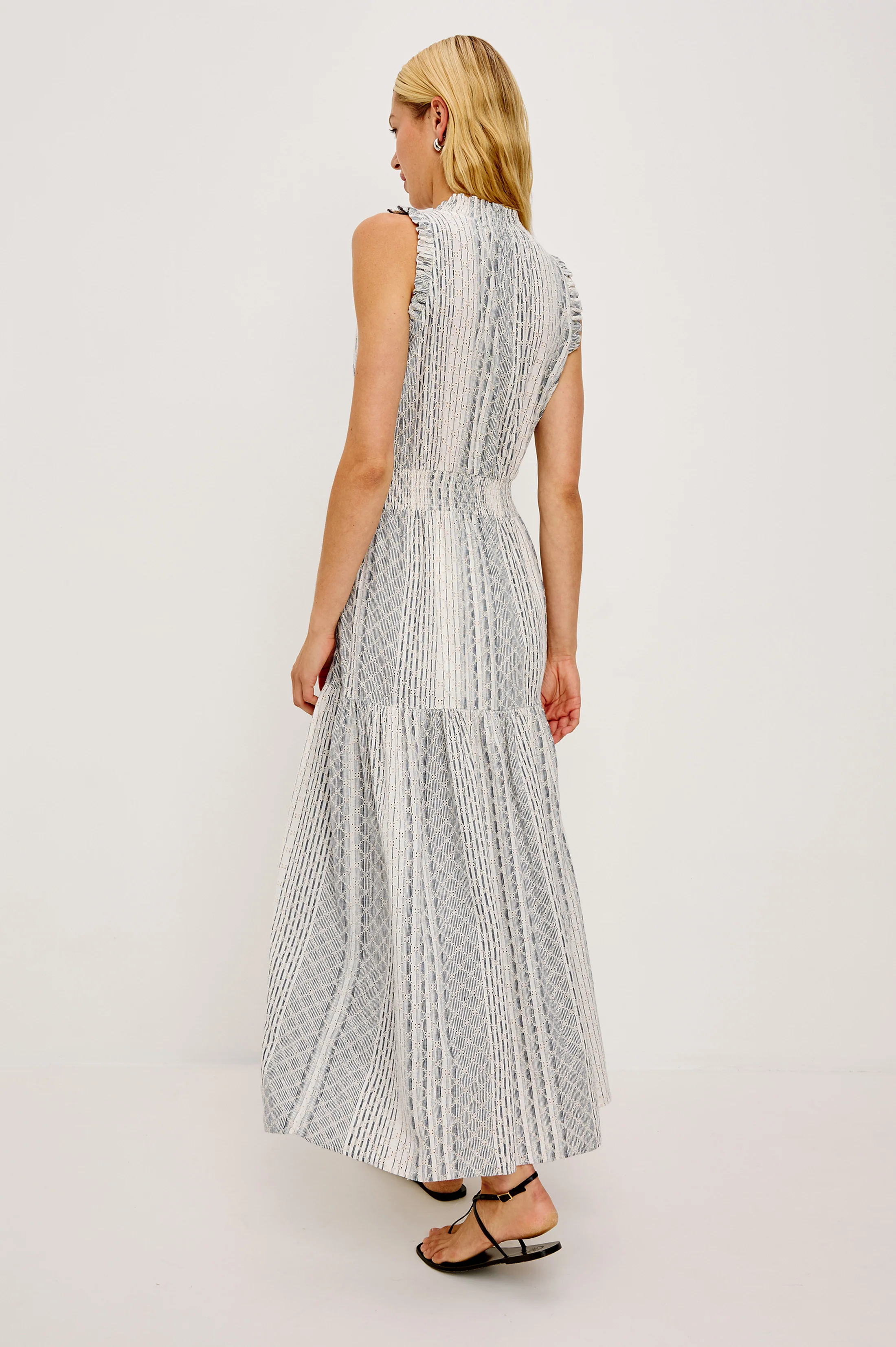 ALESSI DRESS - STRIPED EYELET - Image 3
