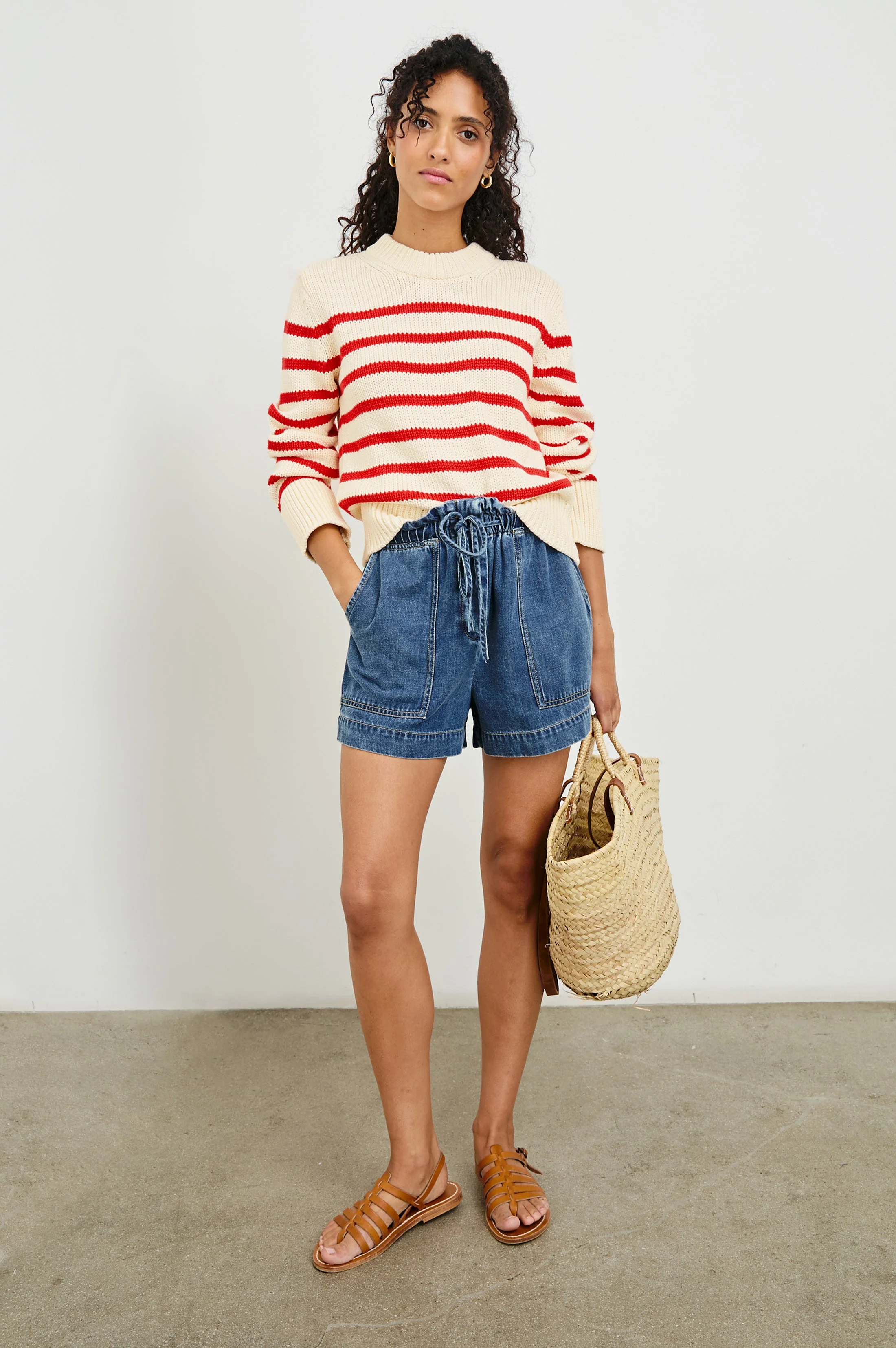 ALISE SWEATER - CHERRY STRIPE - Image 3