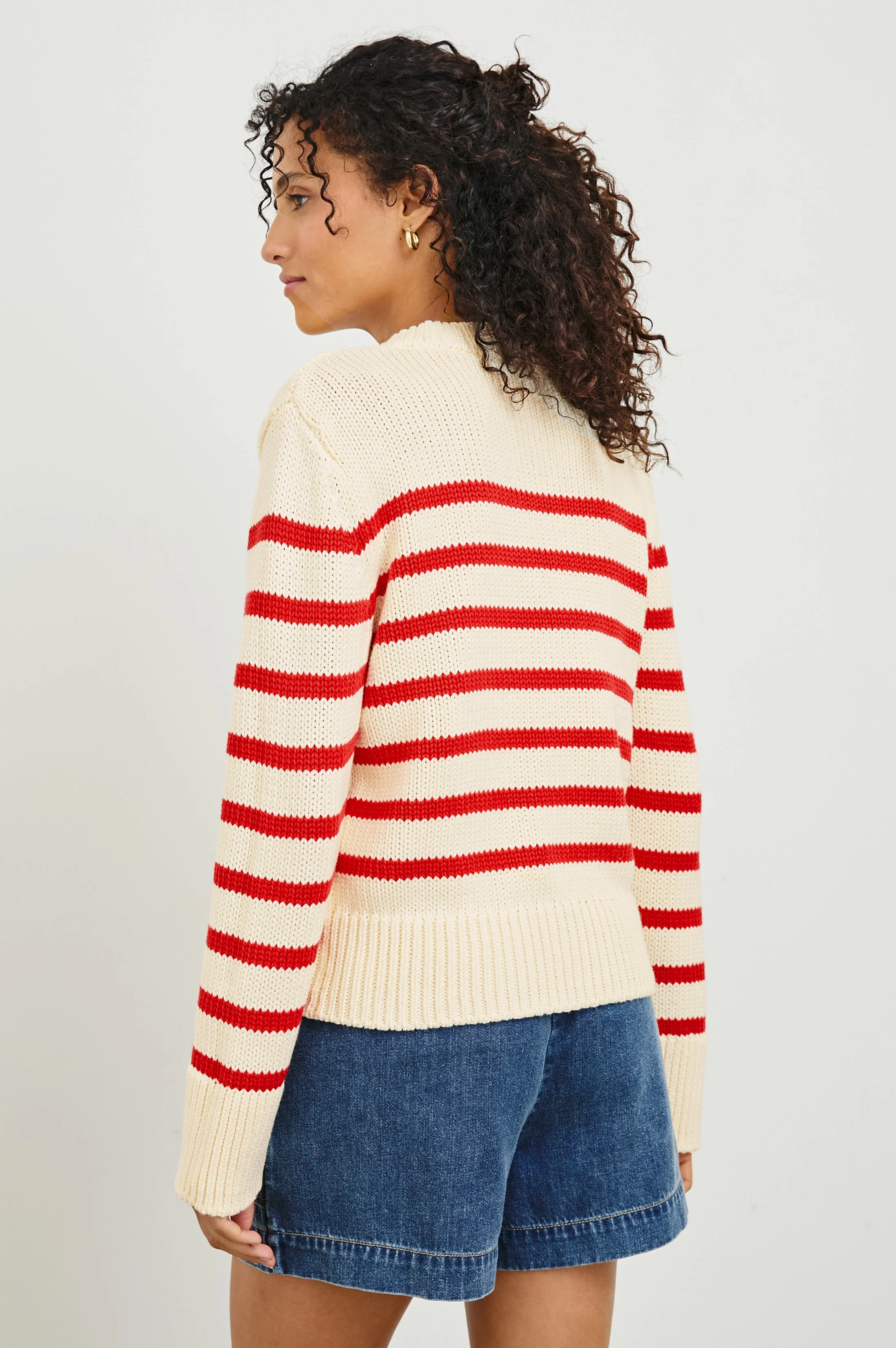 ALISE SWEATER - CHERRY STRIPE - Image 5