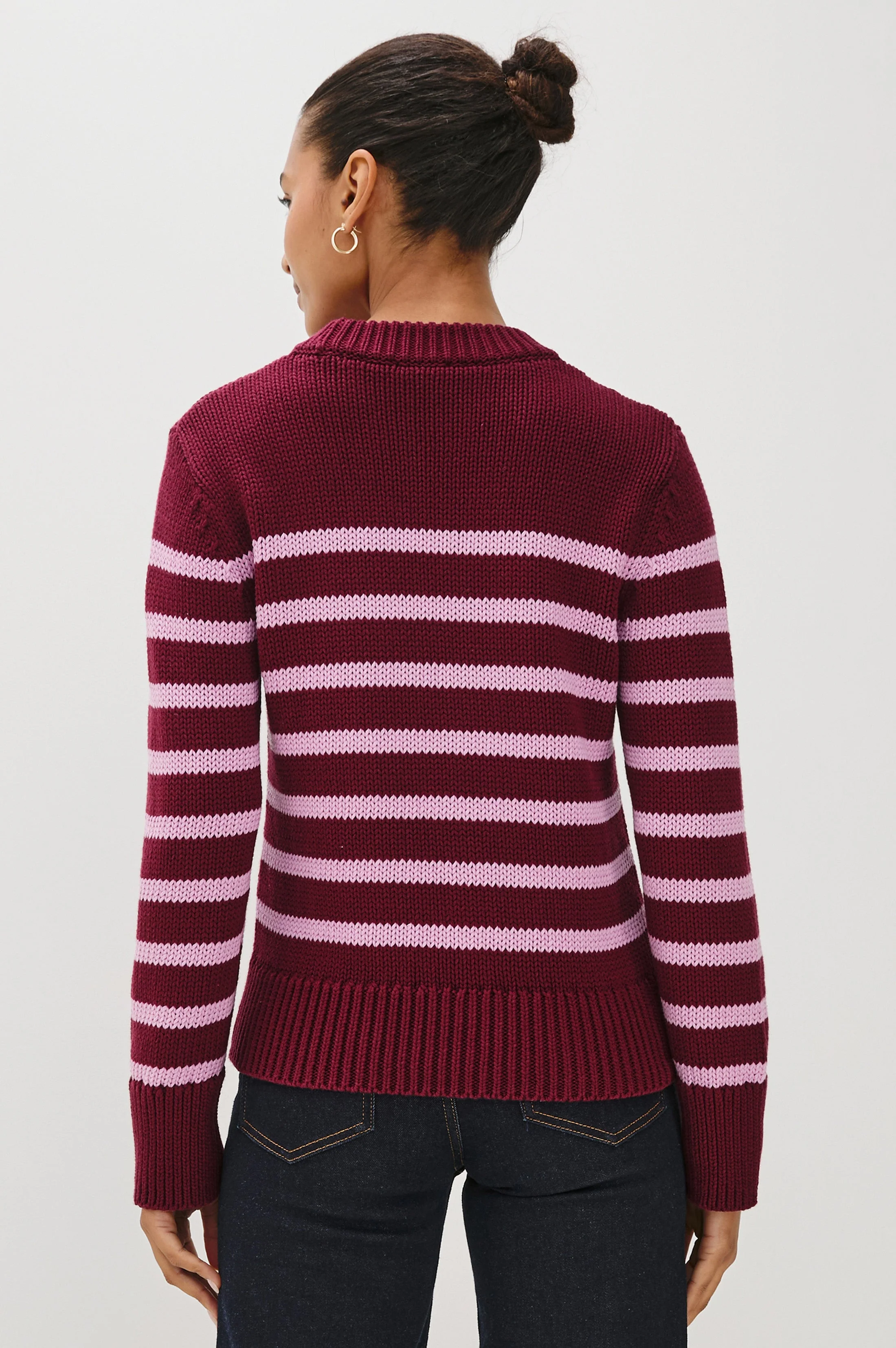 ALISE SWEATER - MULBERRY STRIPE - Image 5