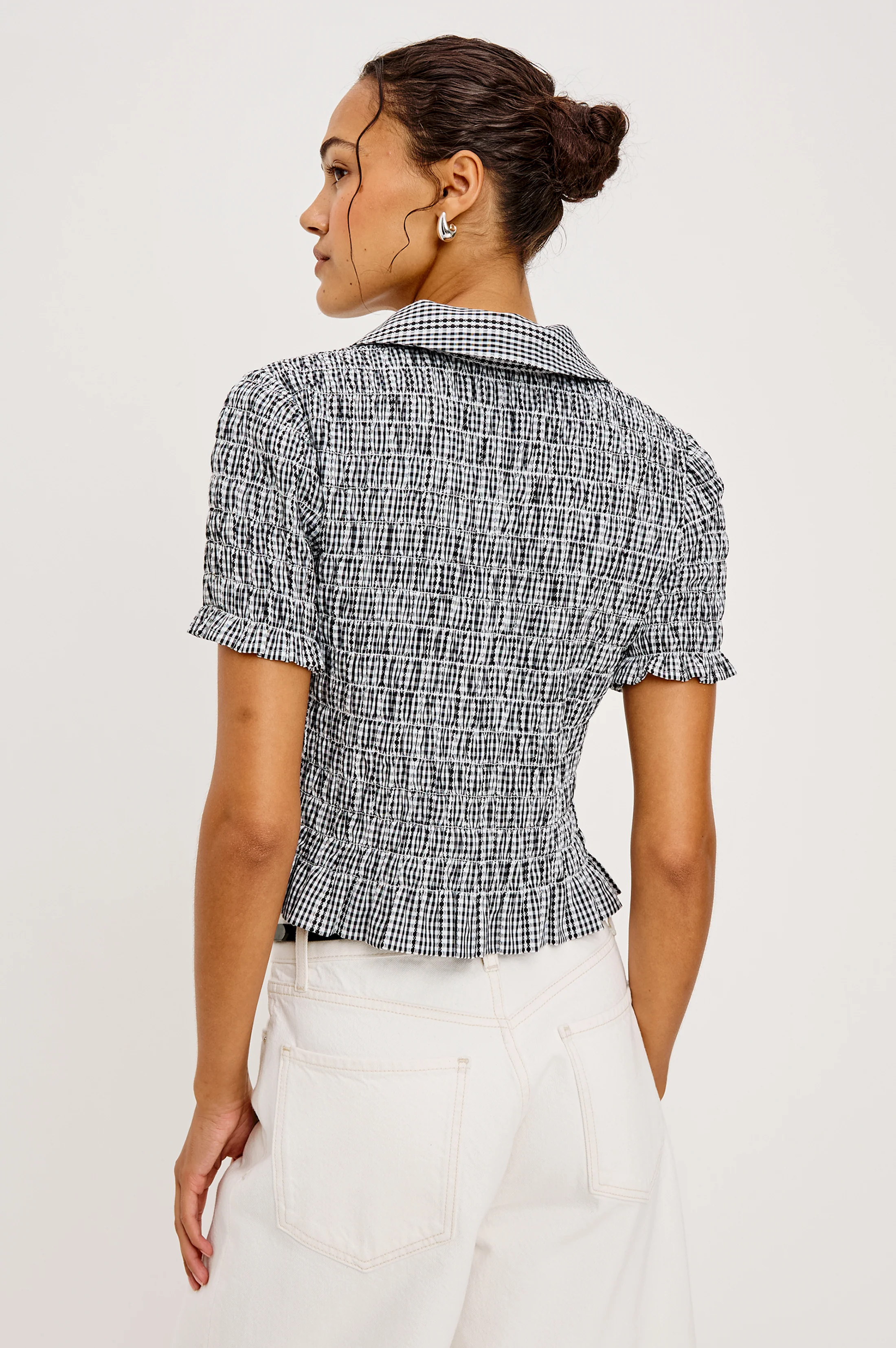 ALTON SHIRT - BLACK GINGHAM - Image 5