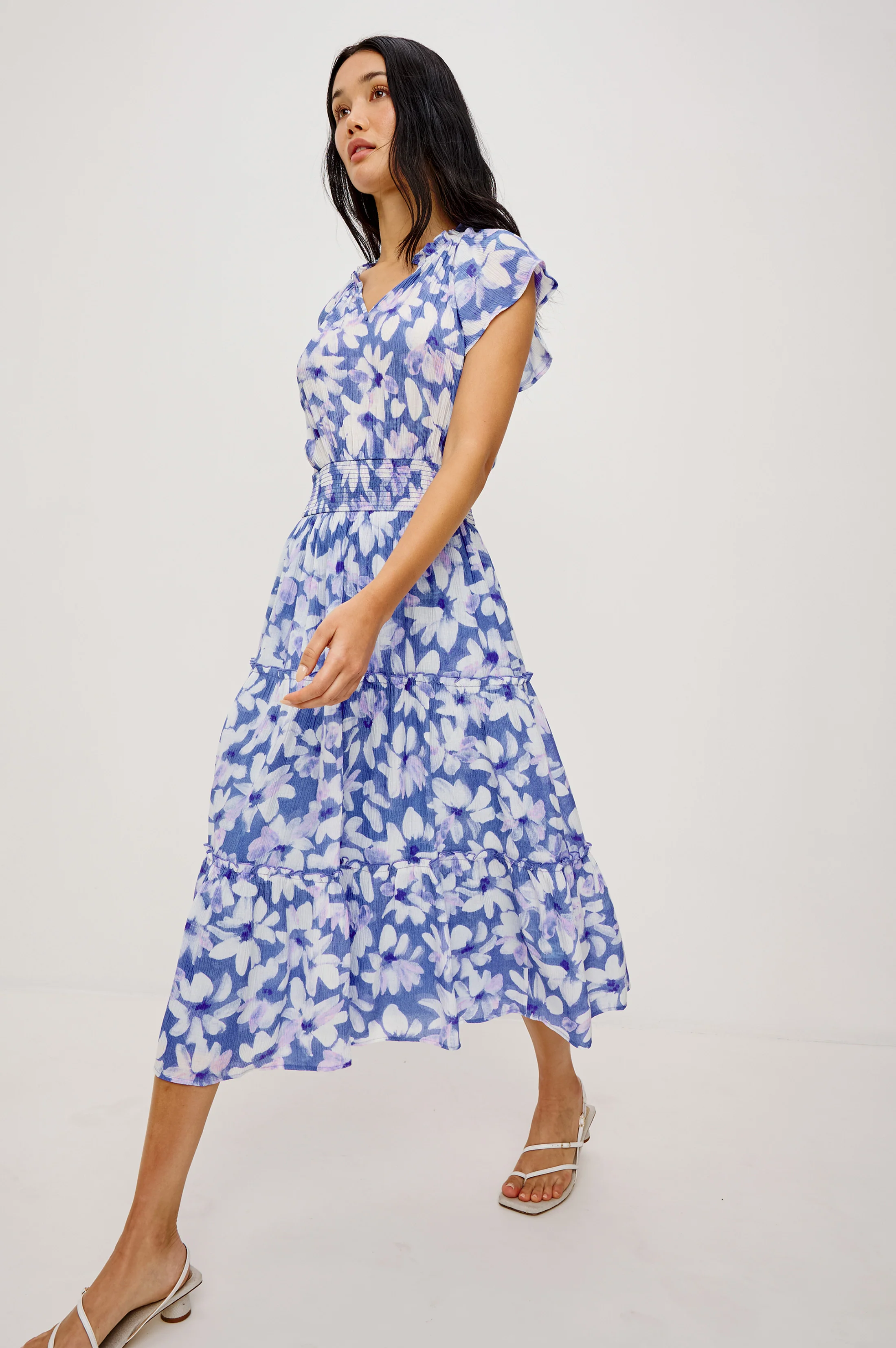 AMELLIA DRESS - BLUE AMARANTH