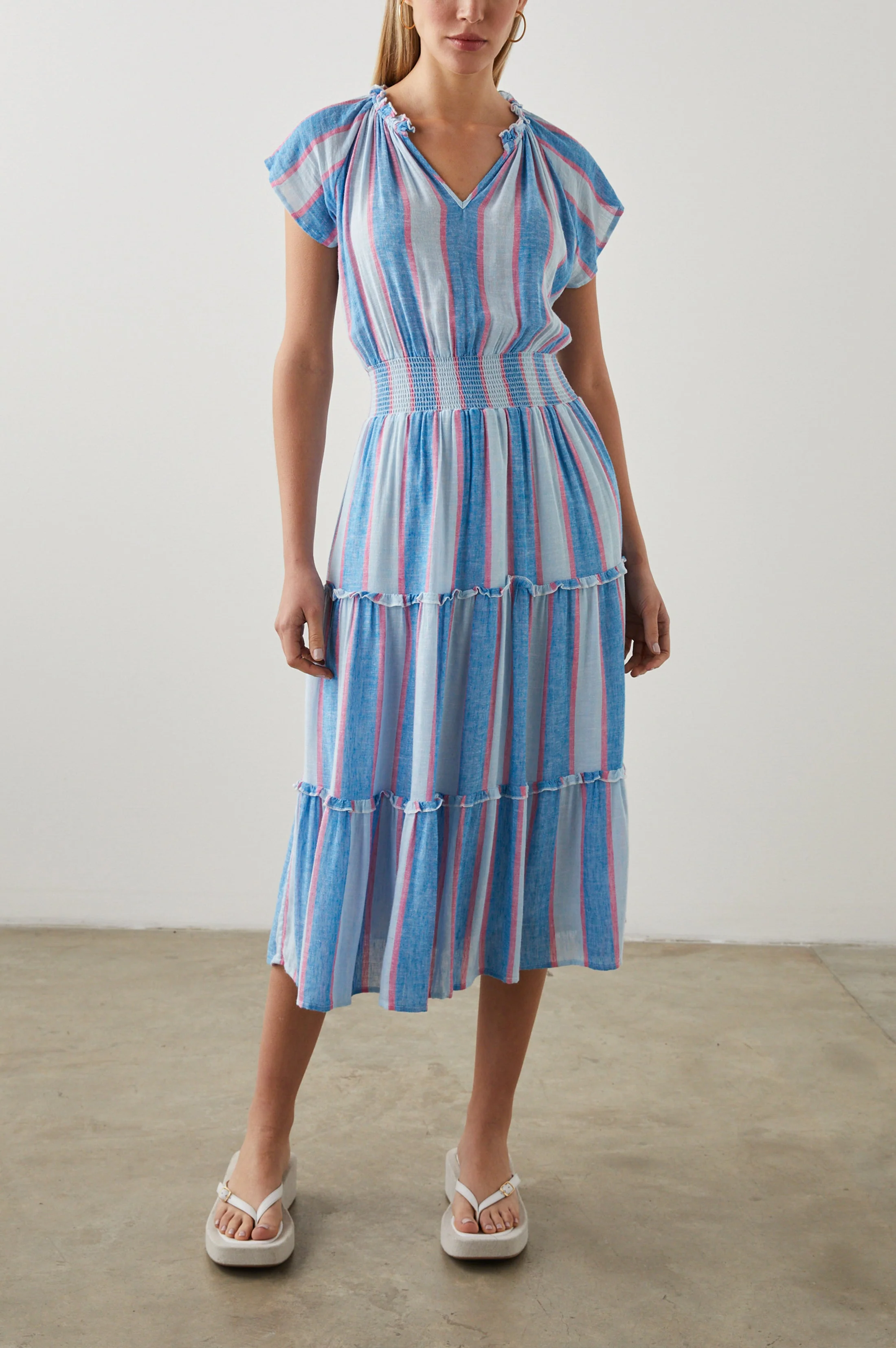 AMELLIA DRESS - KONA STRIPE