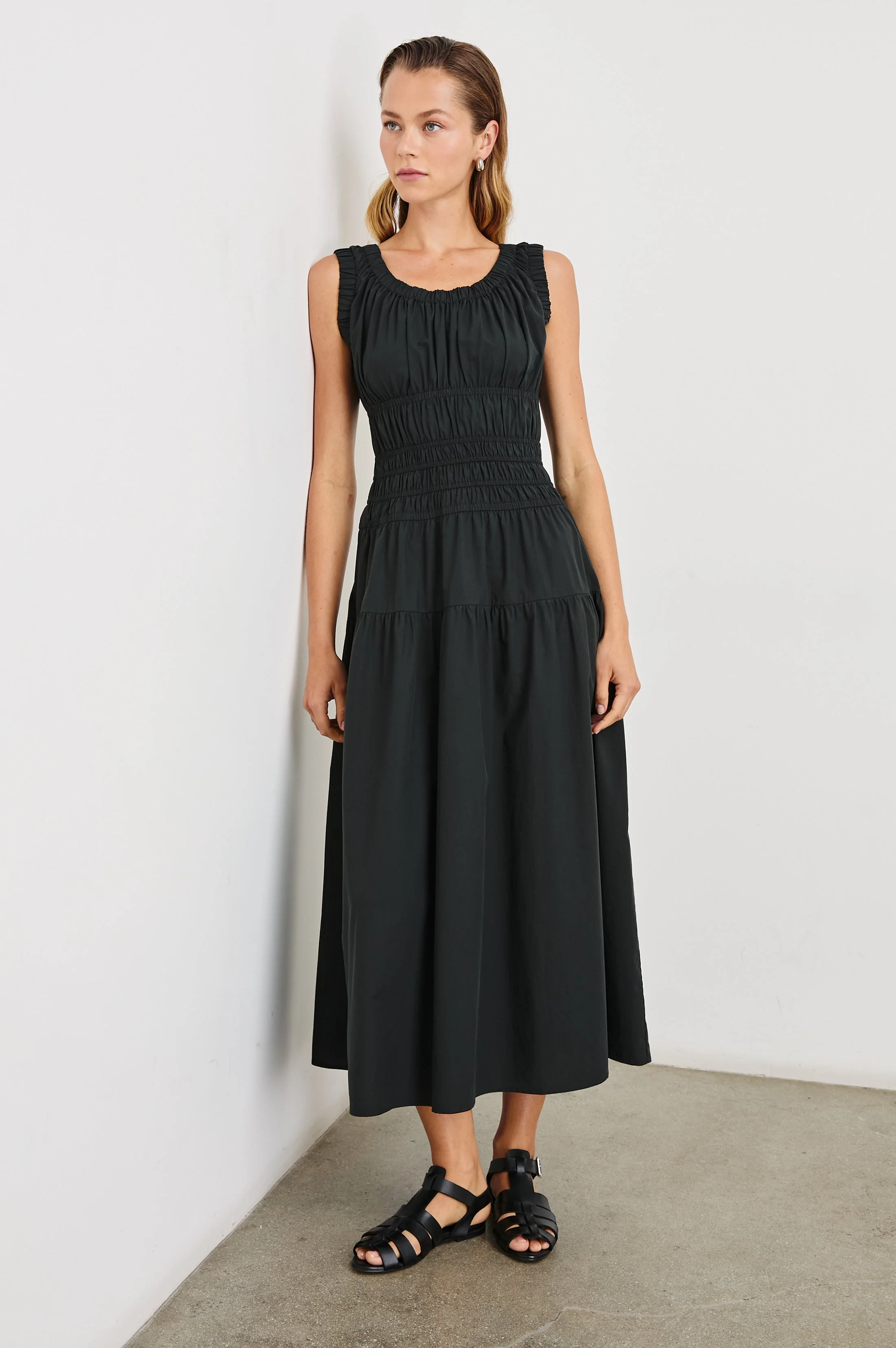 ANASTASIA DRESS - BLACK - Image 3