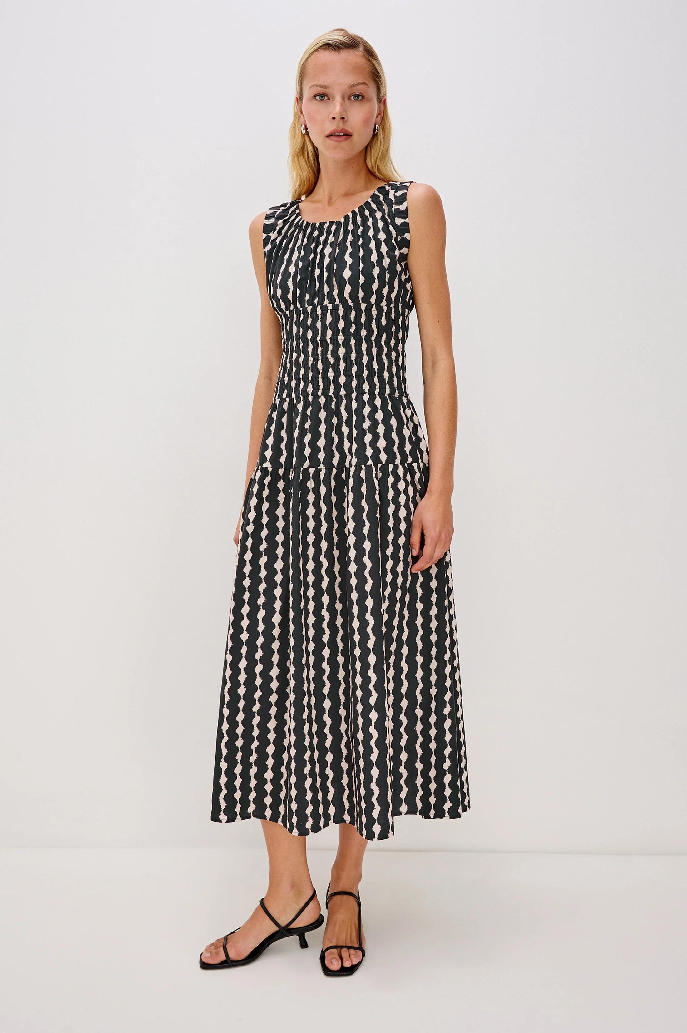 ANASTASIA DRESS - PAINTED NOIR