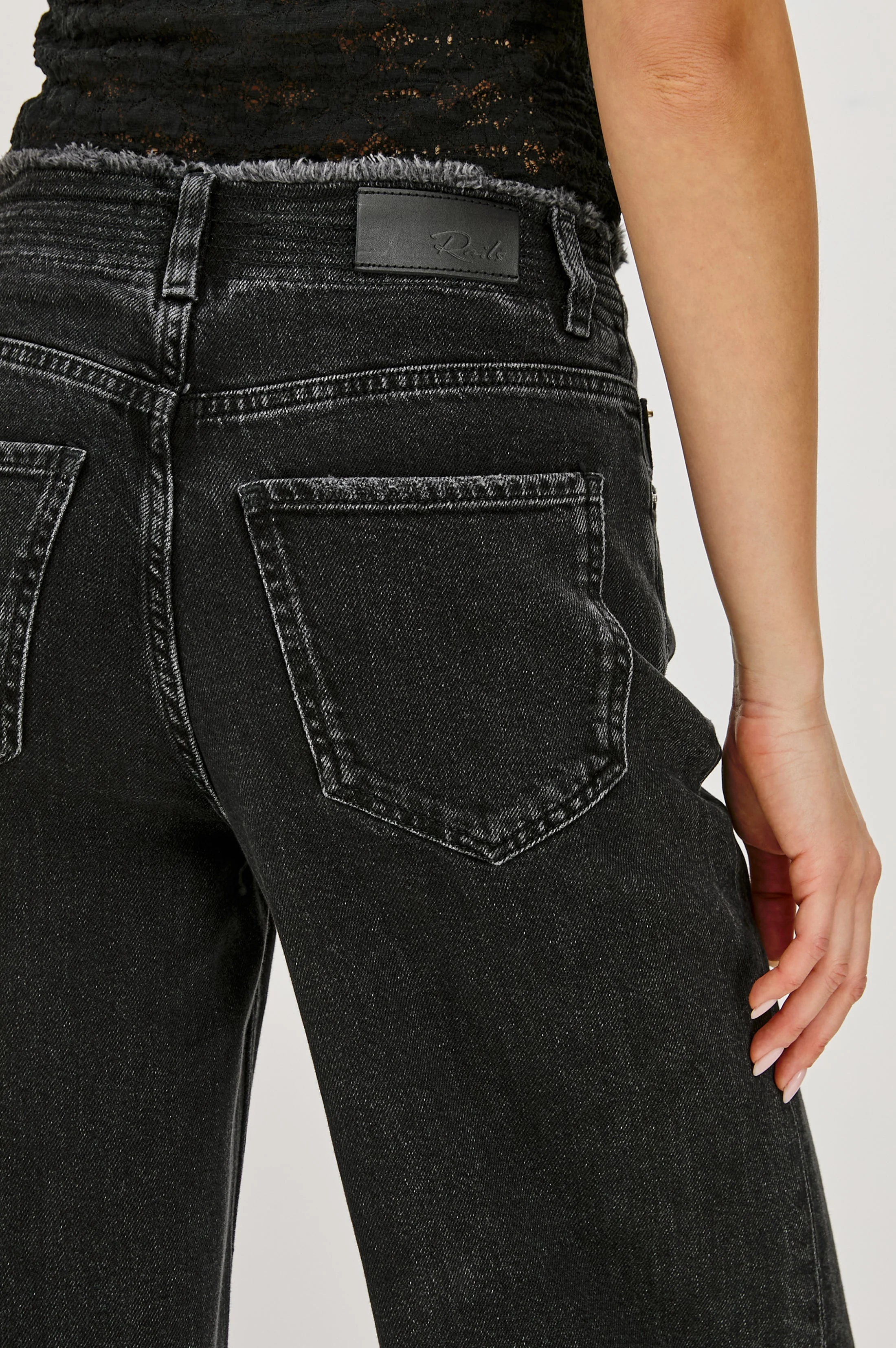 ANGELENO WIDE LEG - ASH BLACK - Image 2