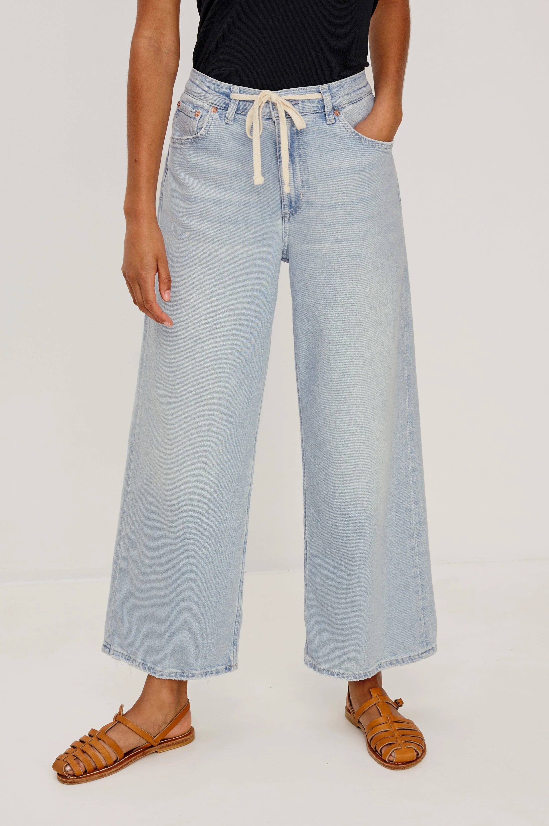ANGELENO WIDE LEG CROP - SCUBA - Image 3