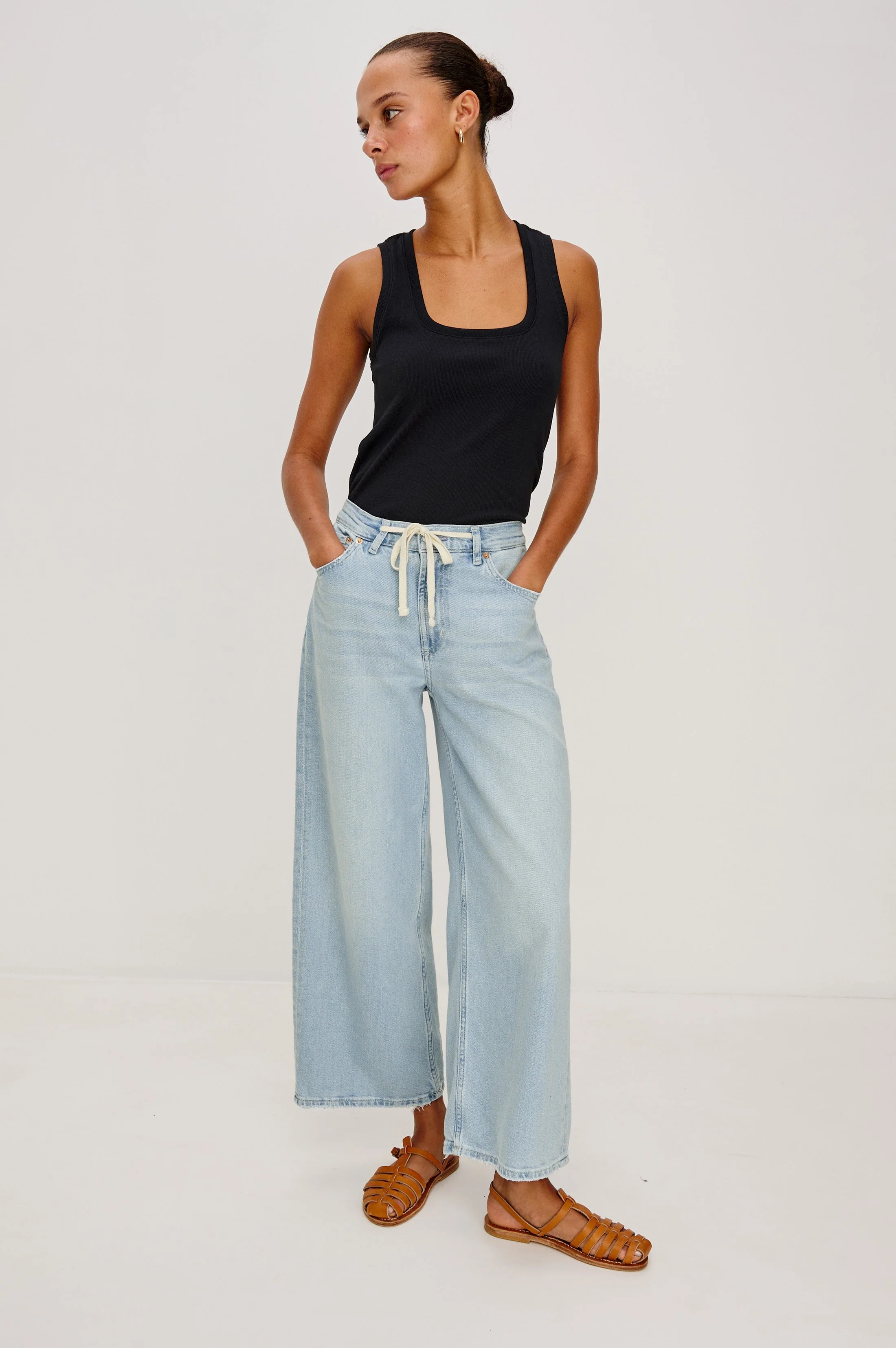 ANGELENO WIDE LEG CROP - SCUBA - Image 4
