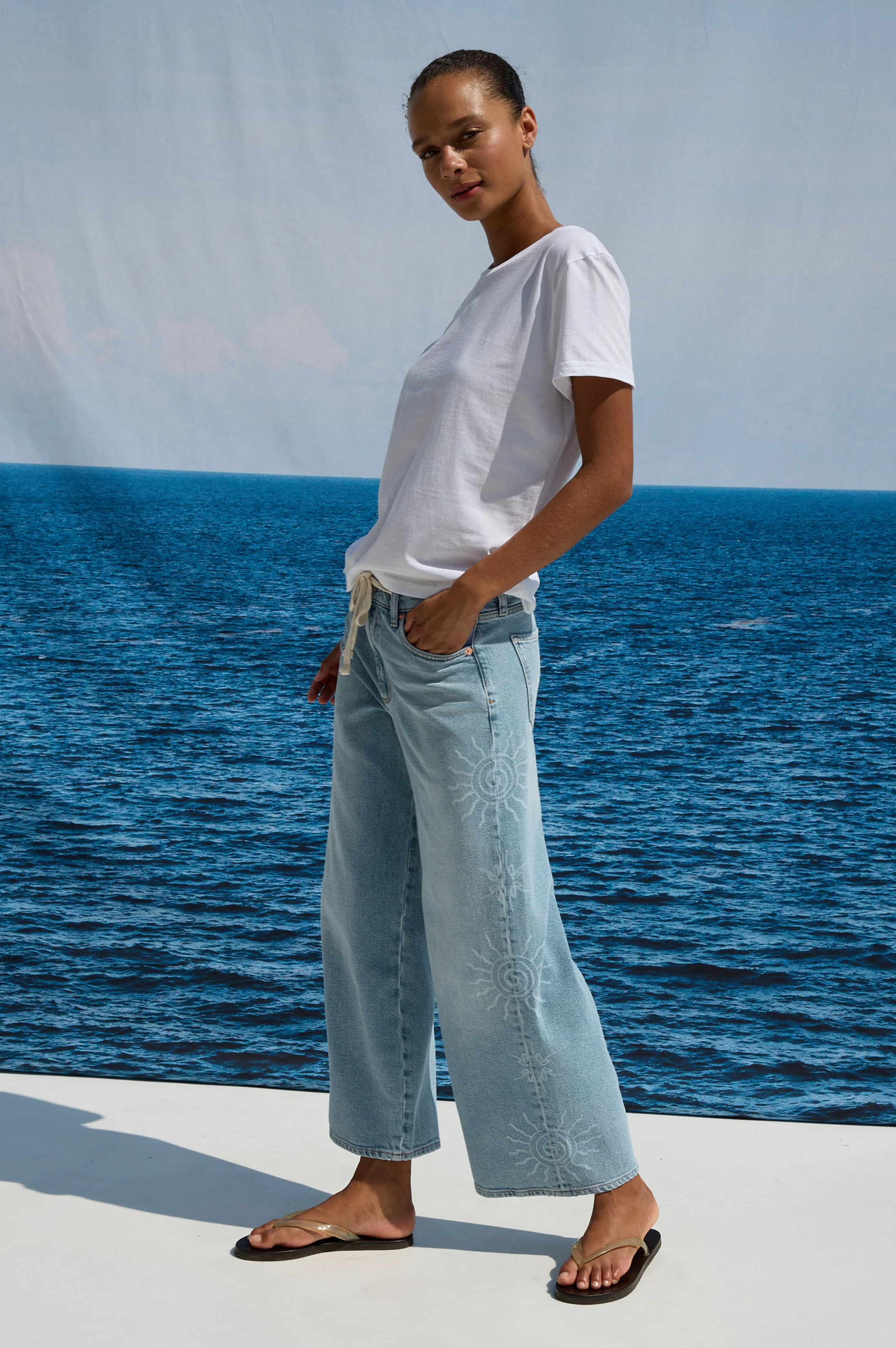 ANGELENO WIDE LEG CROP - SOLEIL LASER - Image 5