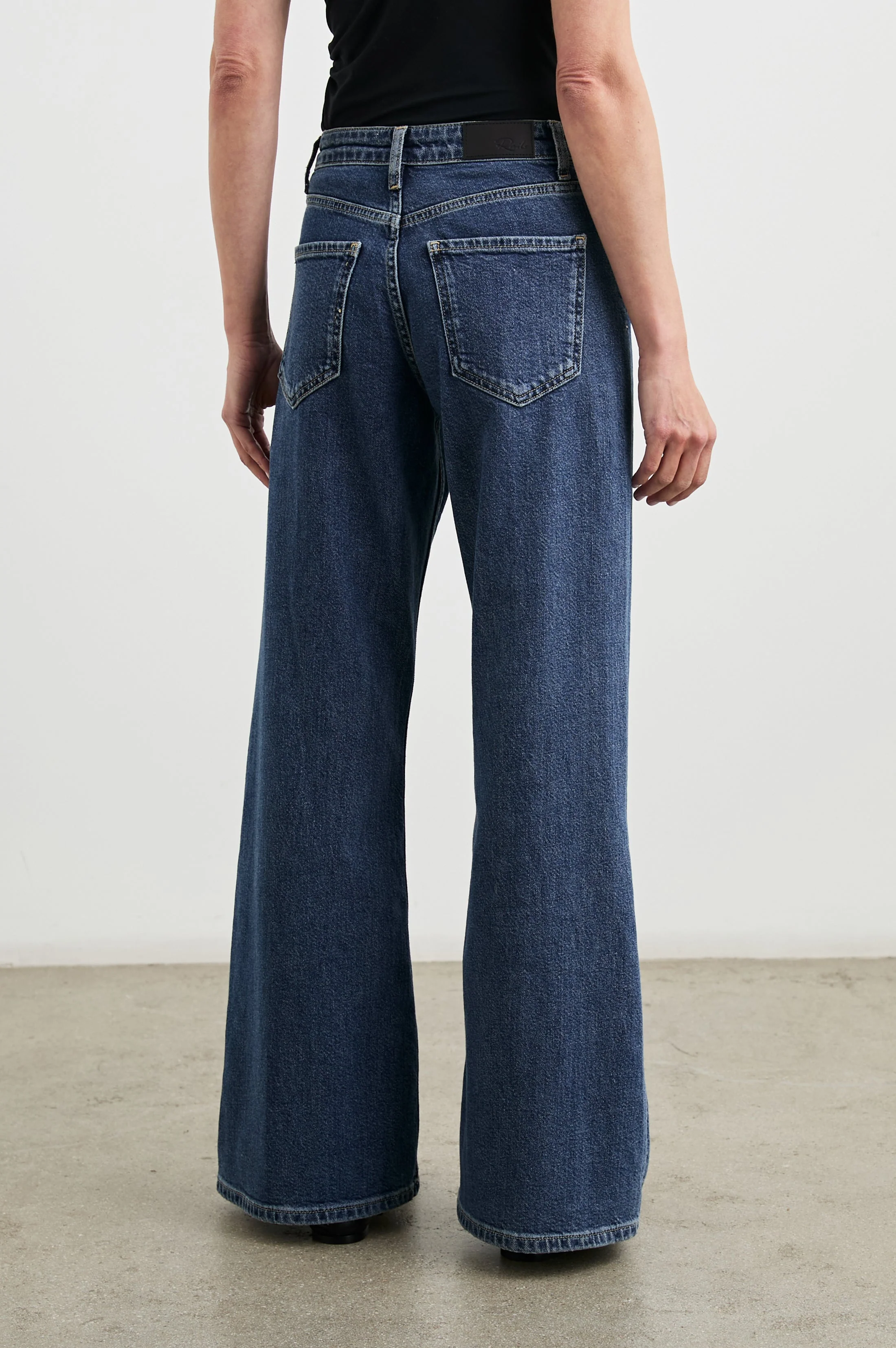 ANGELENO WIDE LEG - PEBBLE BLUE - Image 5