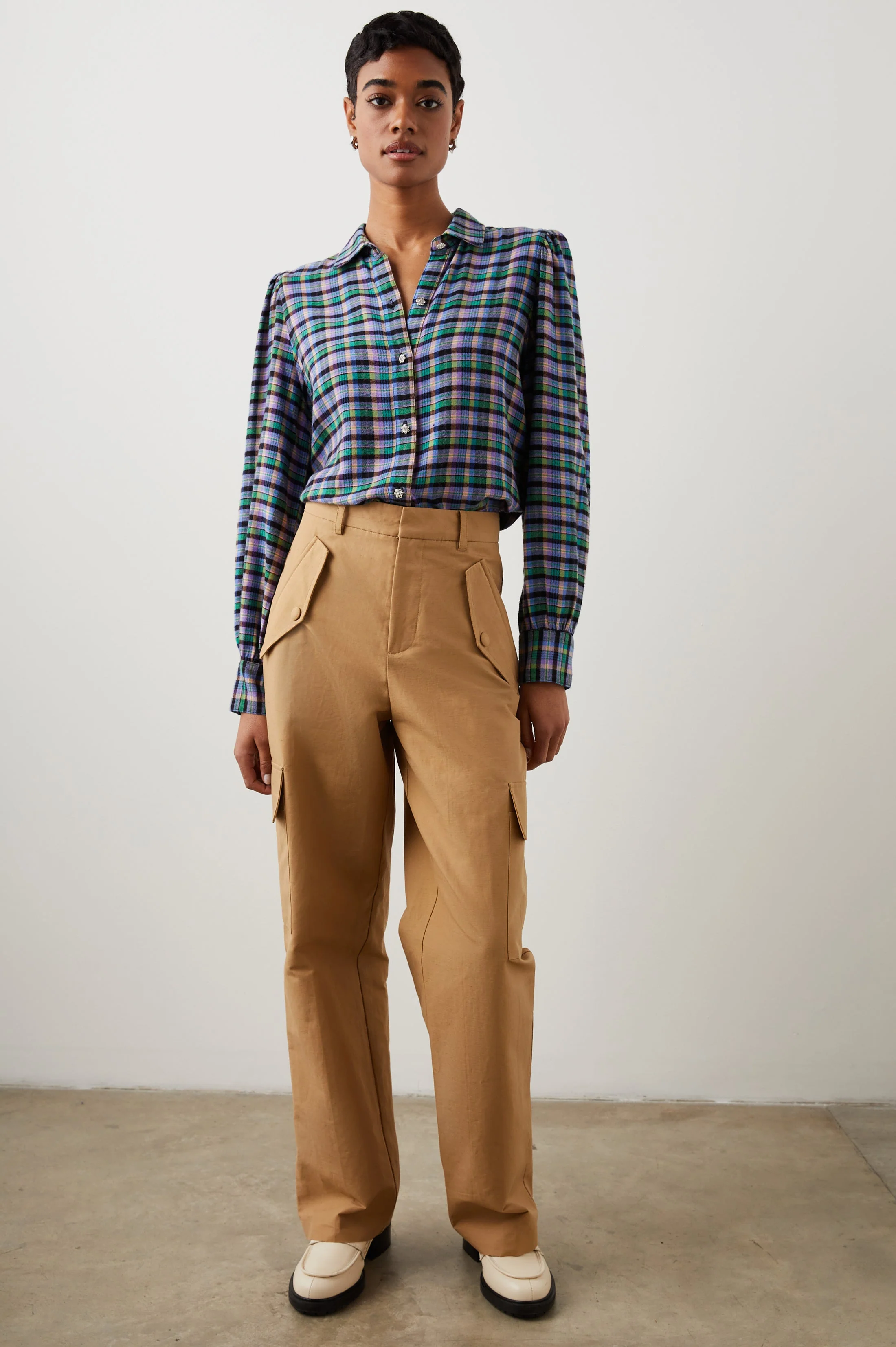 ANGELICA SHIRT - IRIS PEACH - Image 3