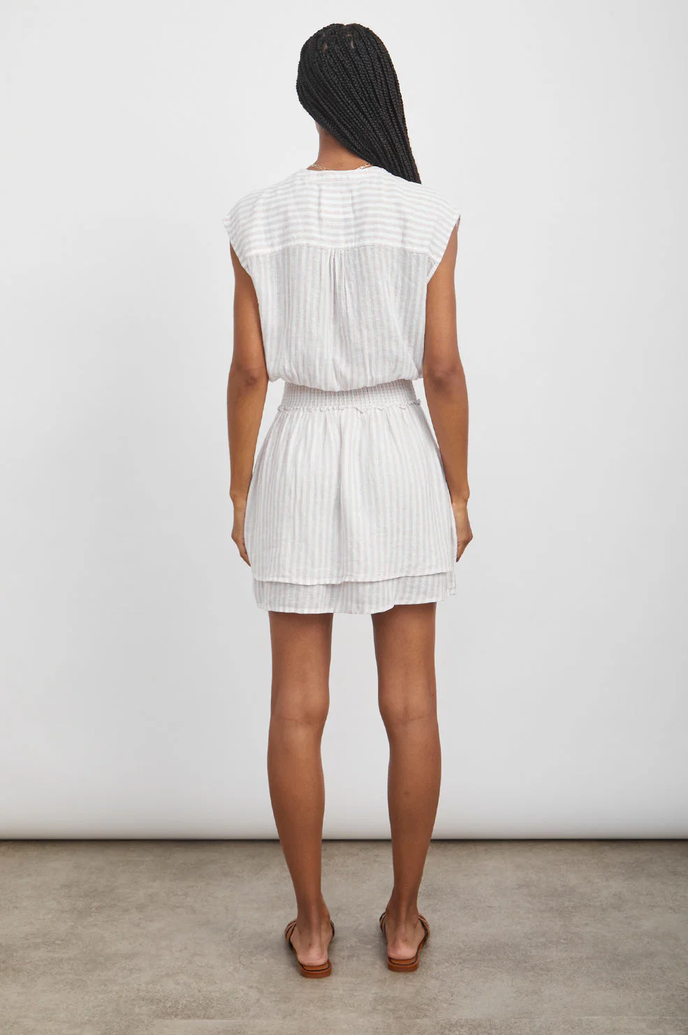 ANGELINA DRESS - DUNE STRIPE - Image 5