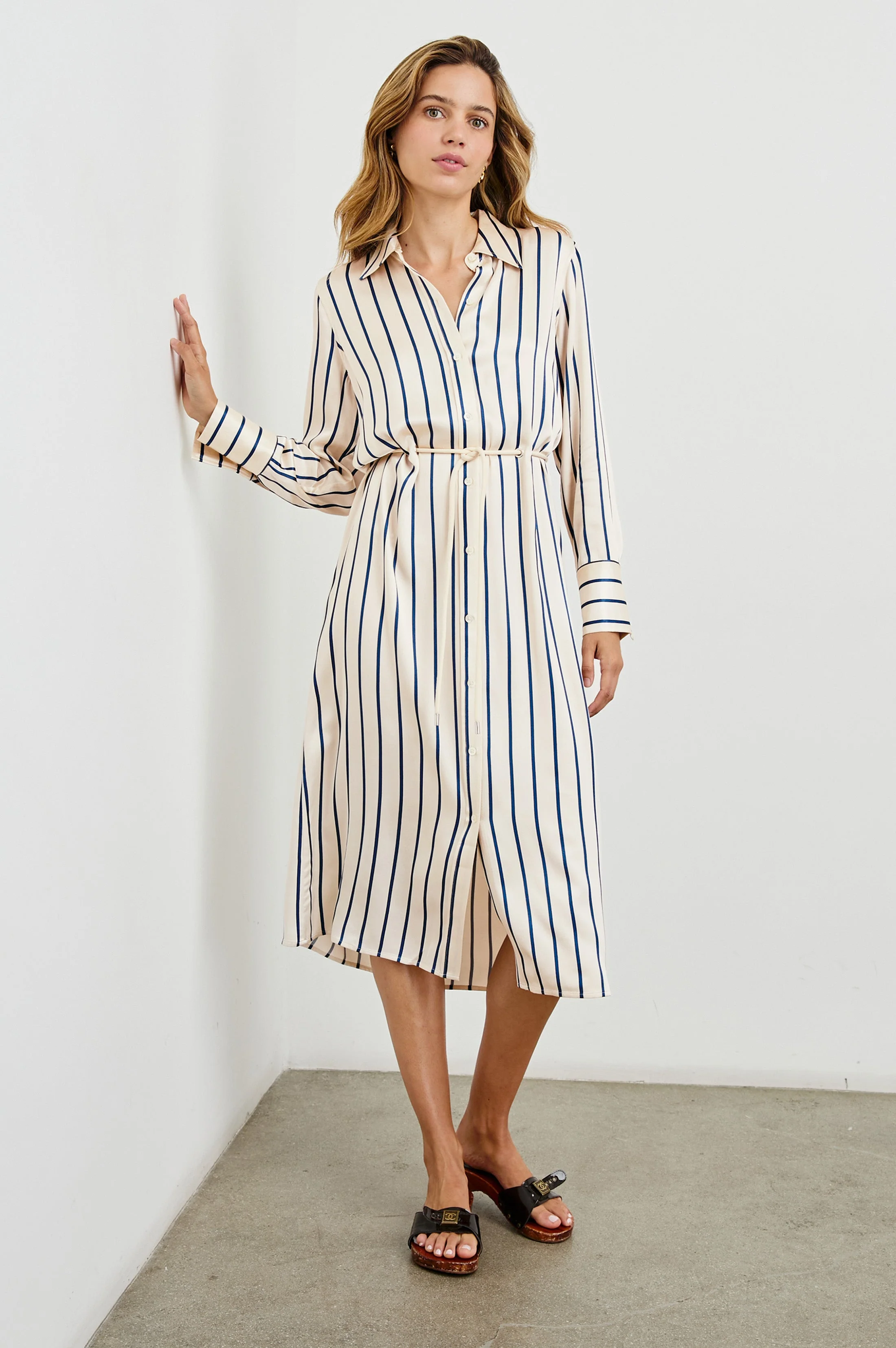 ANINA DRESS - CERAMIC NAVY STRIPE - Image 4