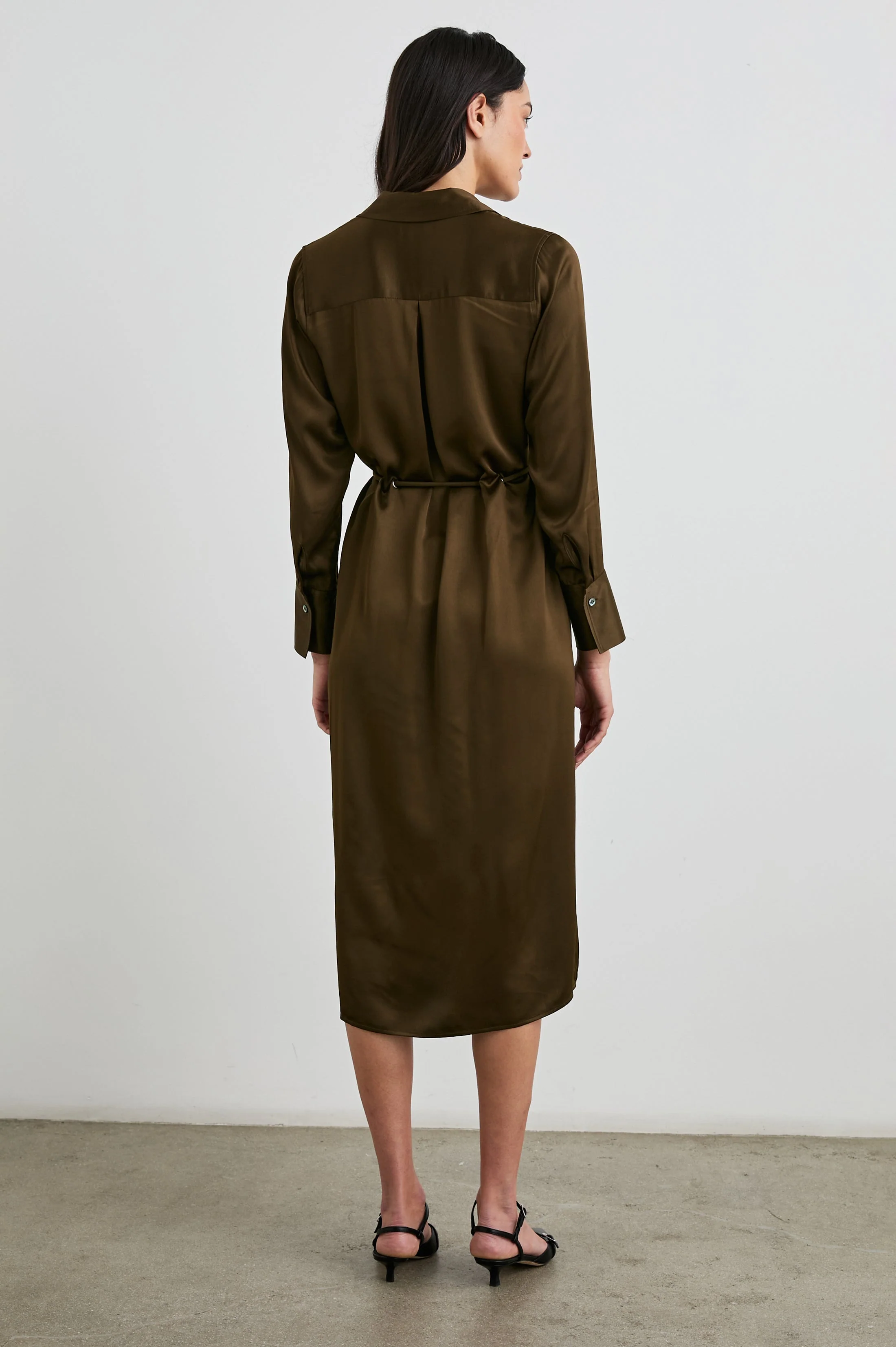 ANINA DRESS - DARK MOSS - Image 5