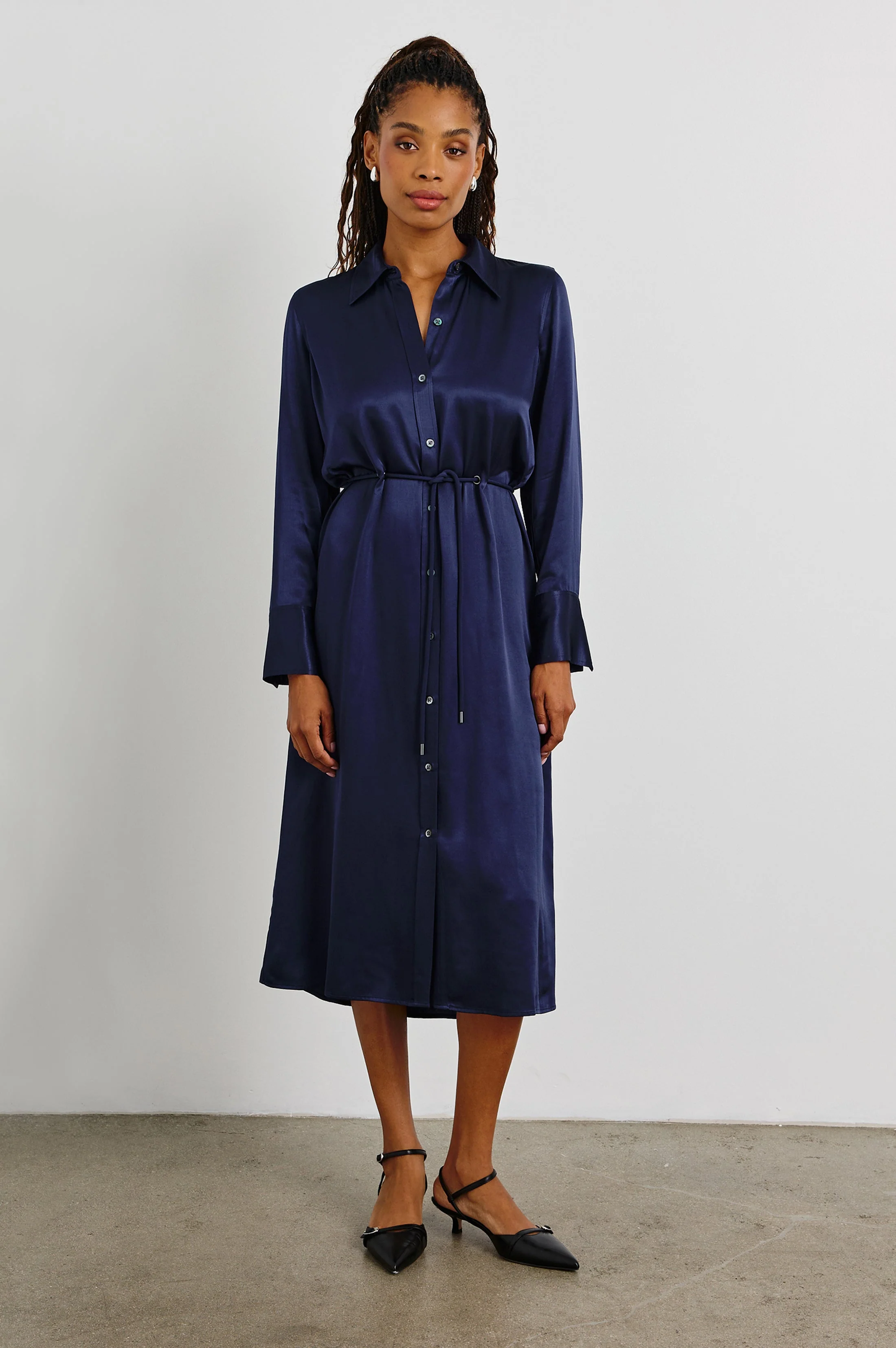 ANINA DRESS - NAVY