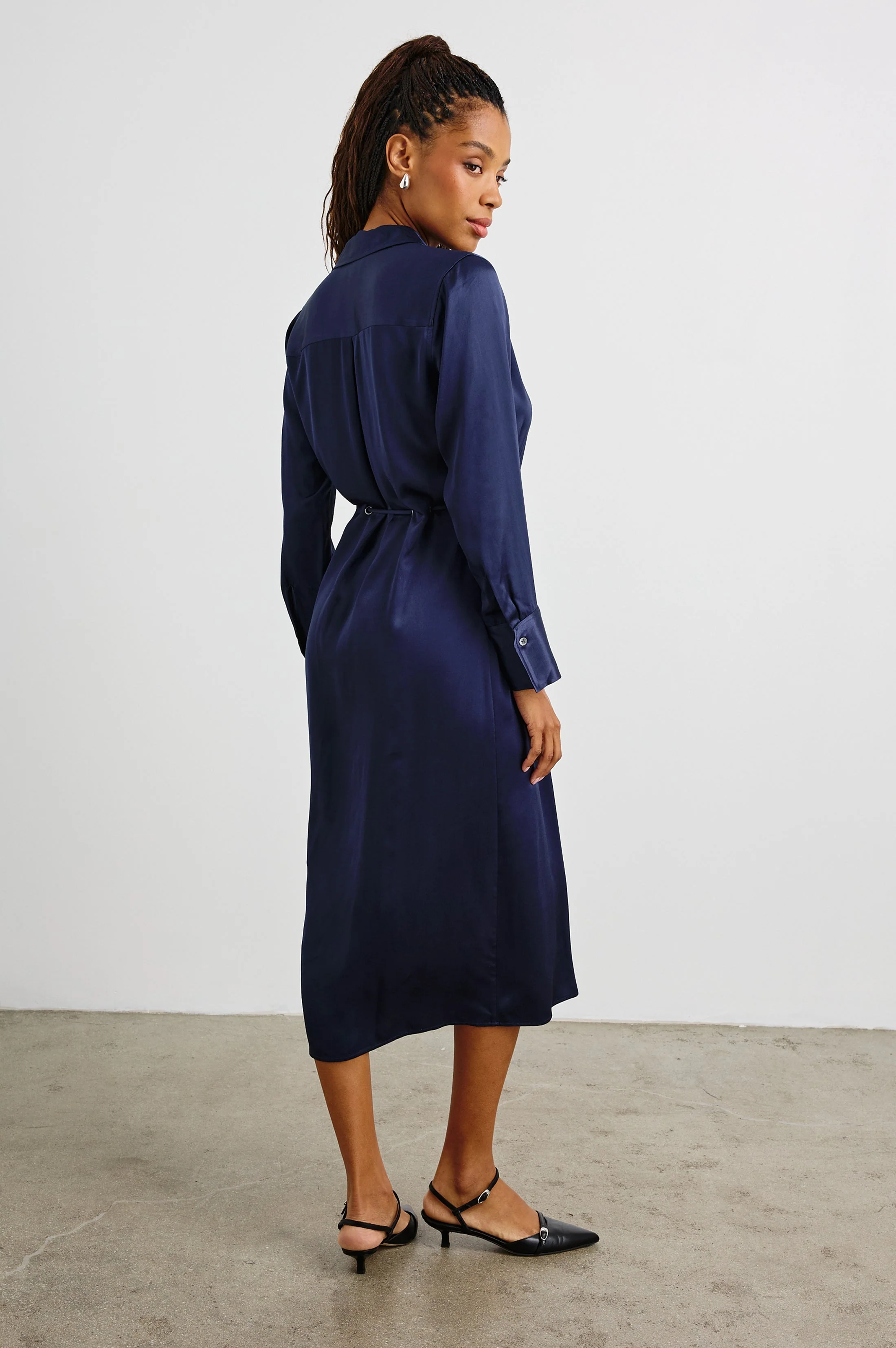 ANINA DRESS - NAVY - Image 4