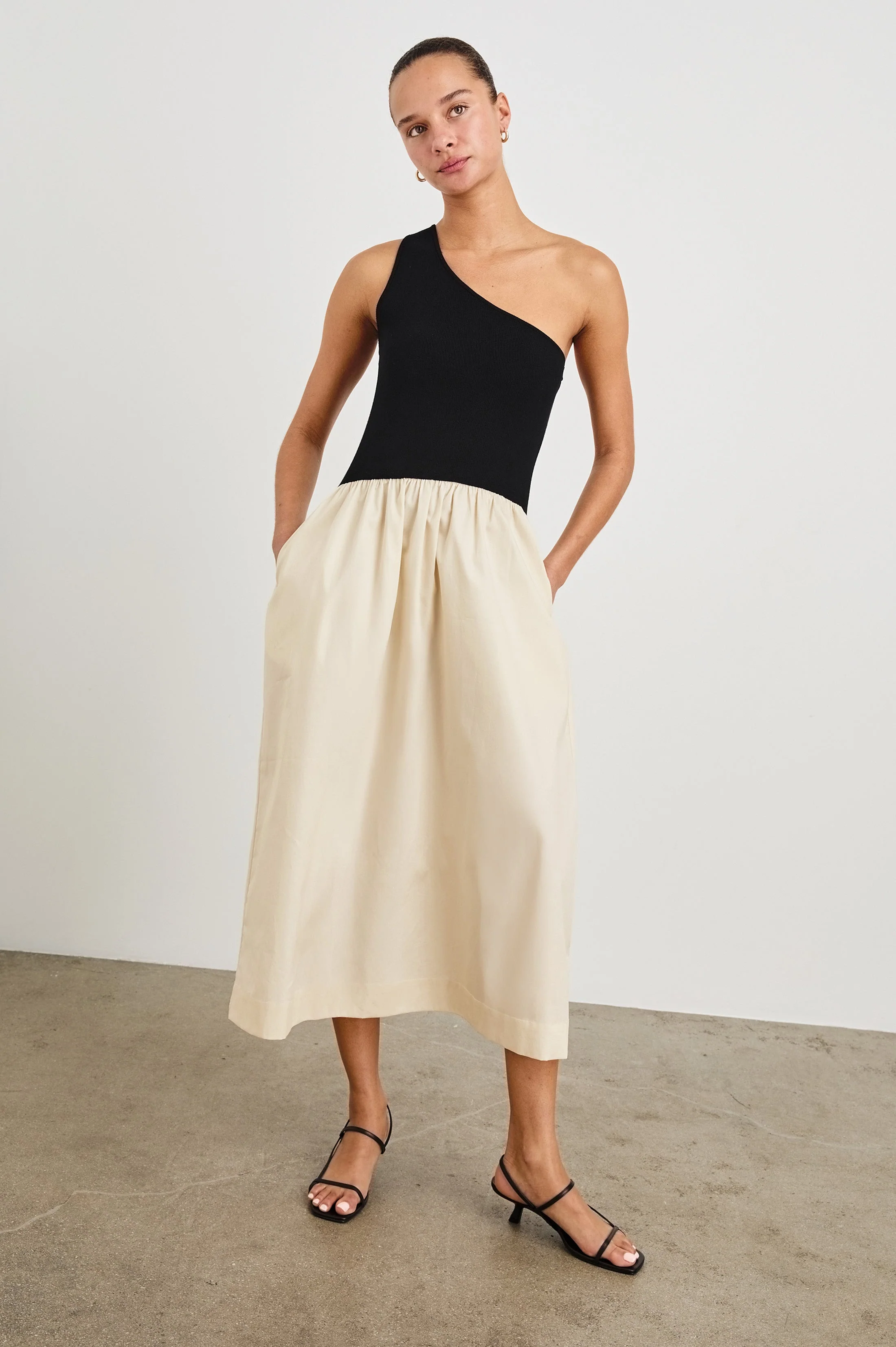 ANITA DRESS - BLACK IVORY - Image 4