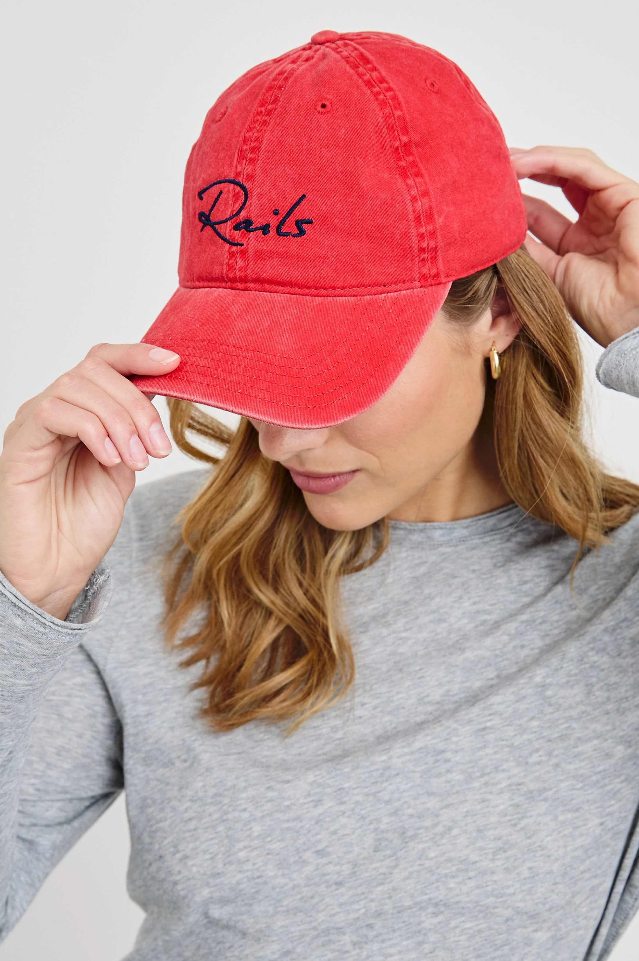 ANNIVERSARY BASEBALL CAP - WASHED RED - Image 2