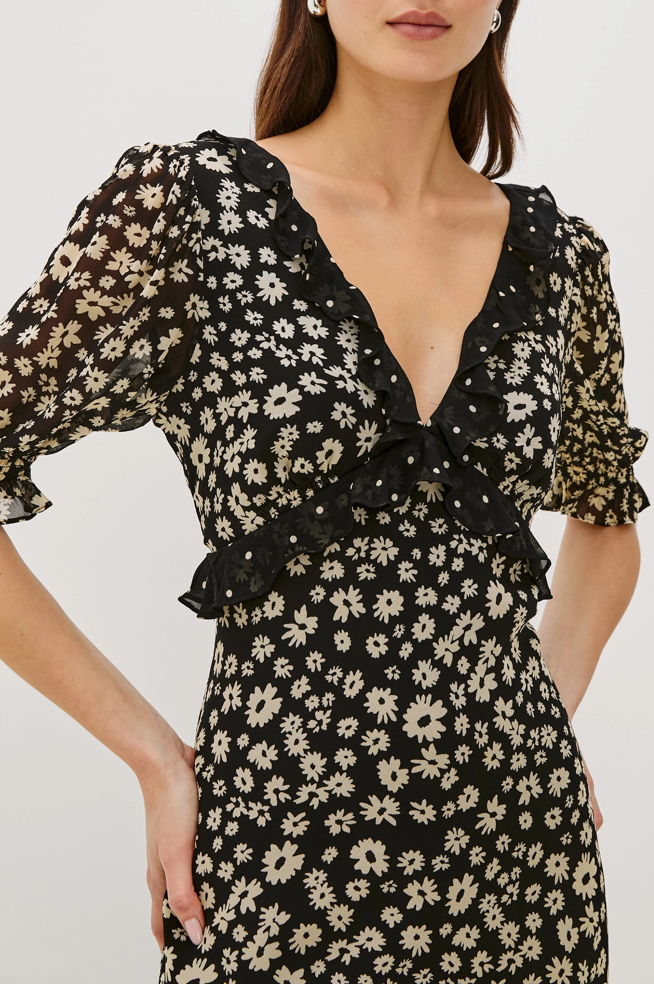ANNMARIE DRESS - DAISY DOT COMBO - Image 2