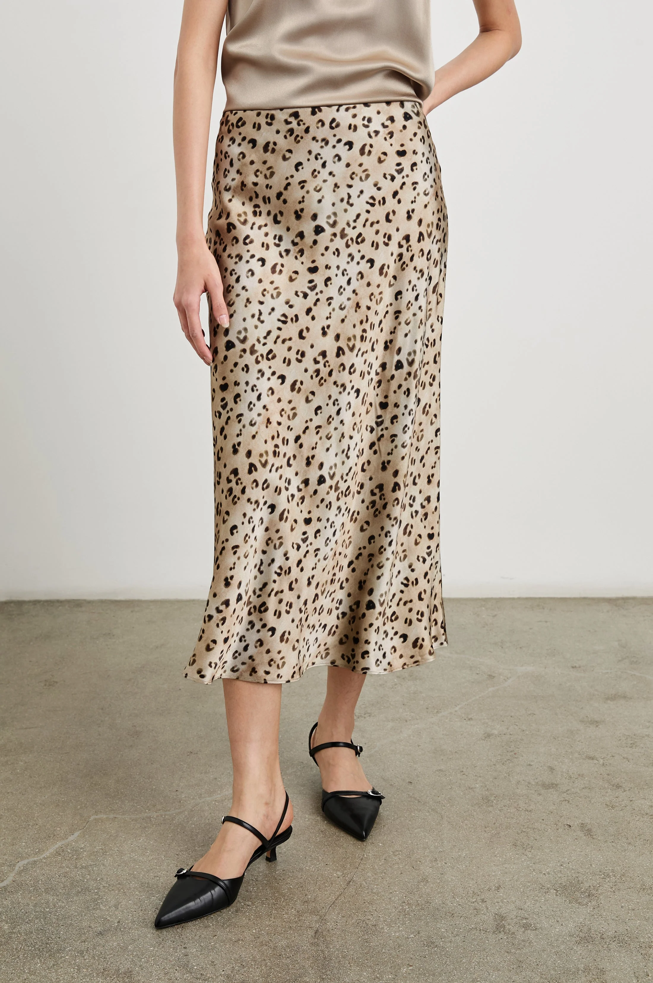 ANYA SKIRT - CHAMPAGNE LEOPARD
