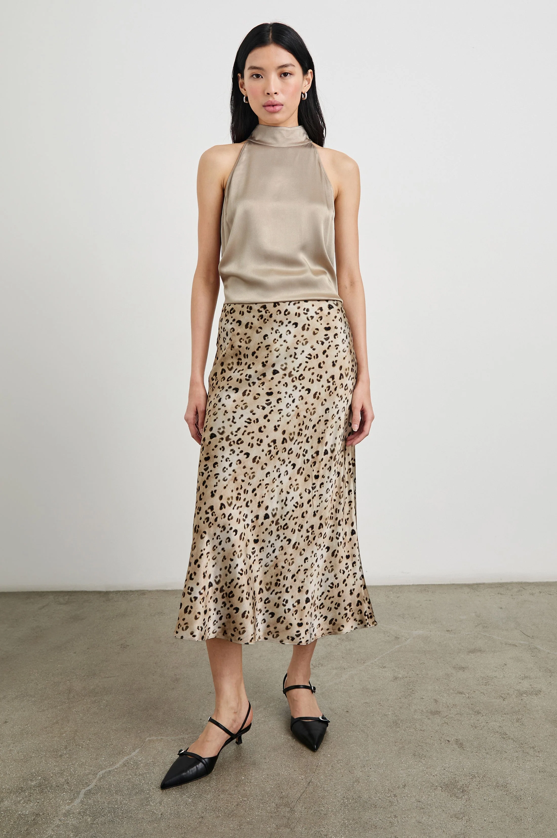 ANYA SKIRT - CHAMPAGNE LEOPARD - Image 3