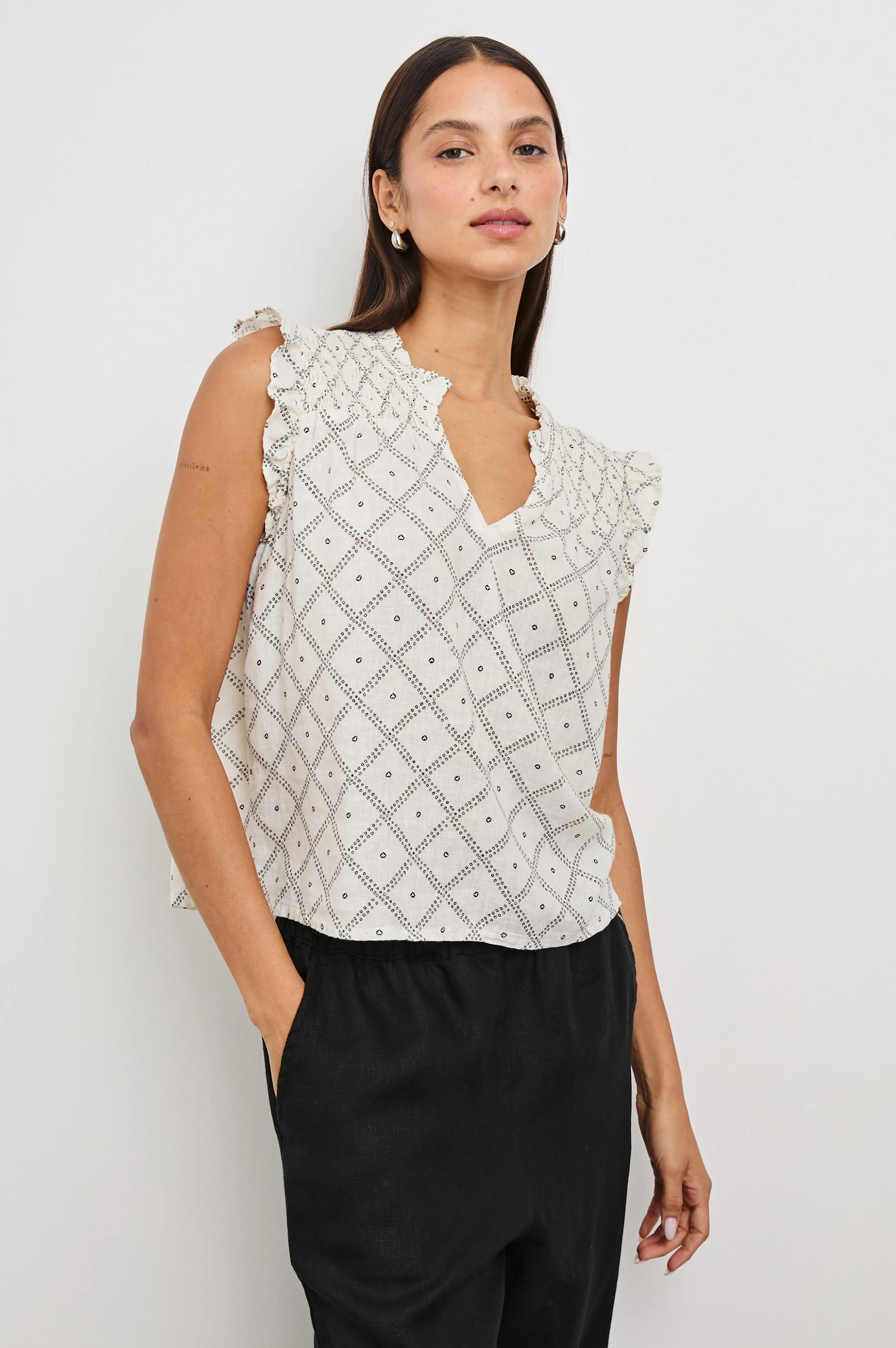 ARLENE TOP - IVORY ZANZIBAR - Image 4