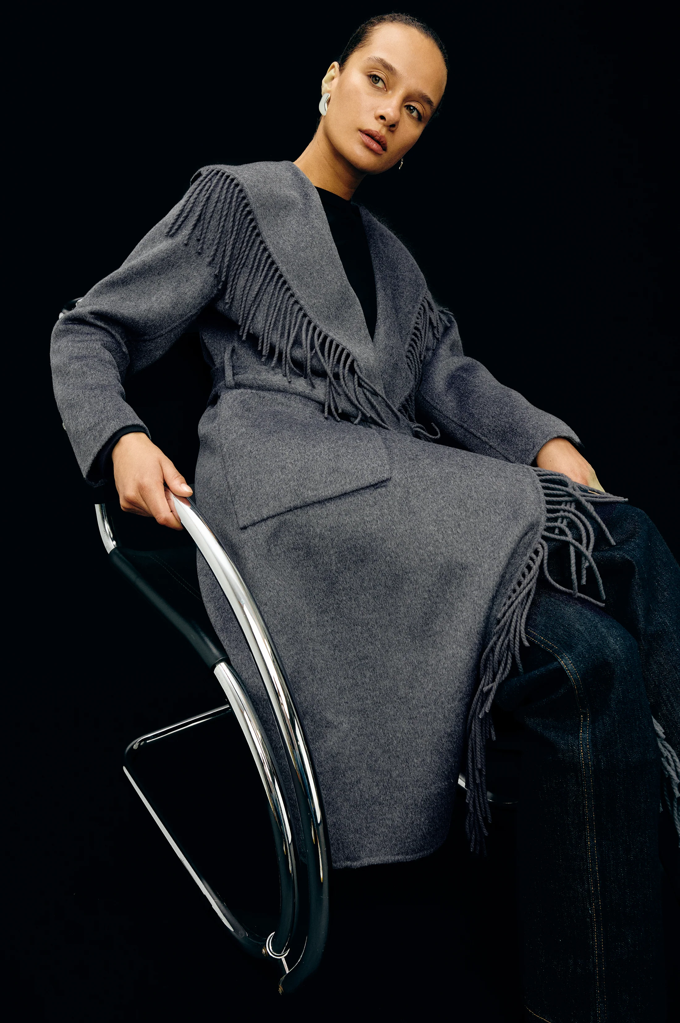 ARLON COAT - HEATHER CHARCOAL - Image 3