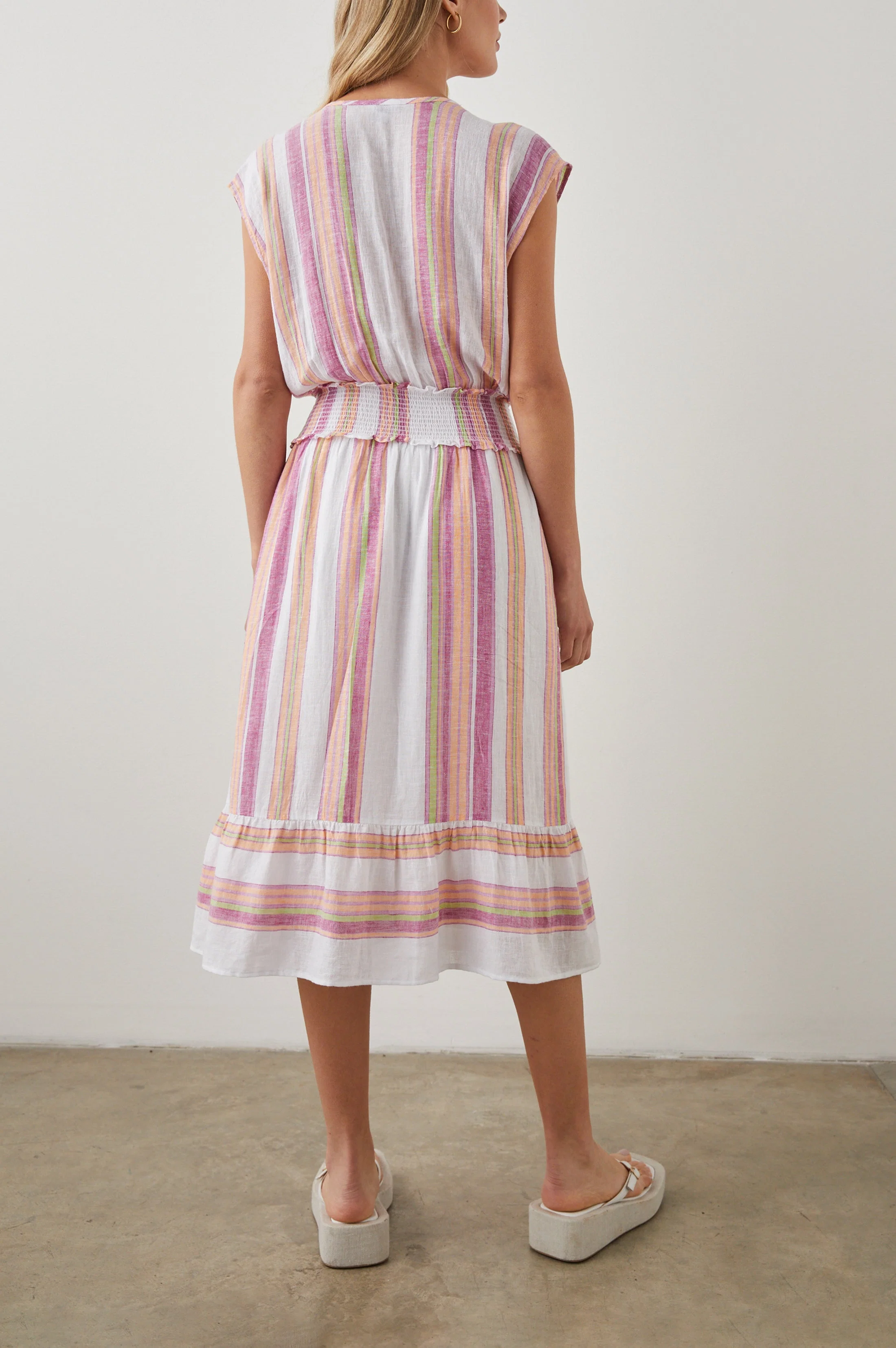 ASHLYN DRESS - HIBISCUS STRIPE - Image 4