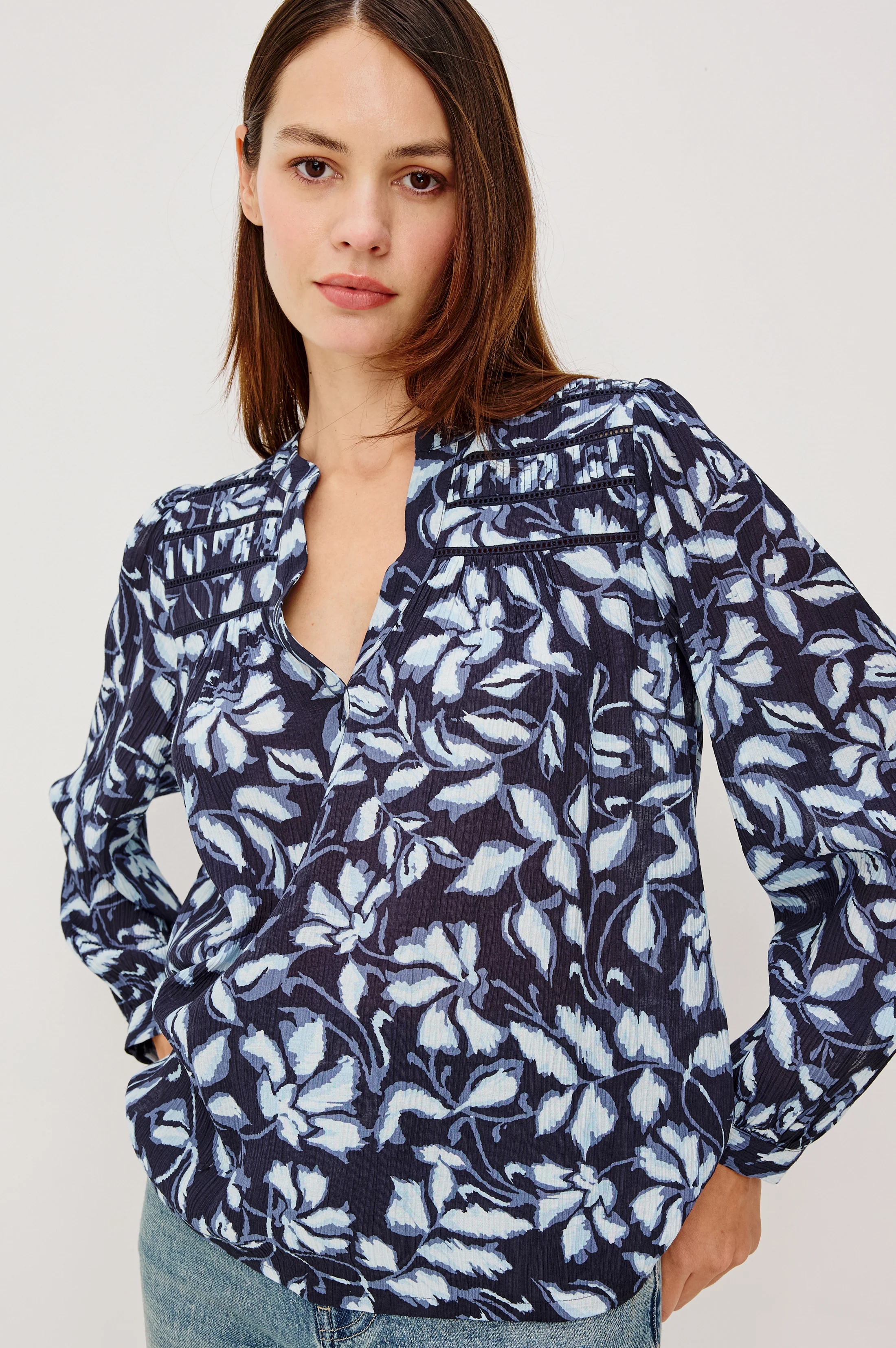 ASTA TOP - NAVY JASMINE - Image 2