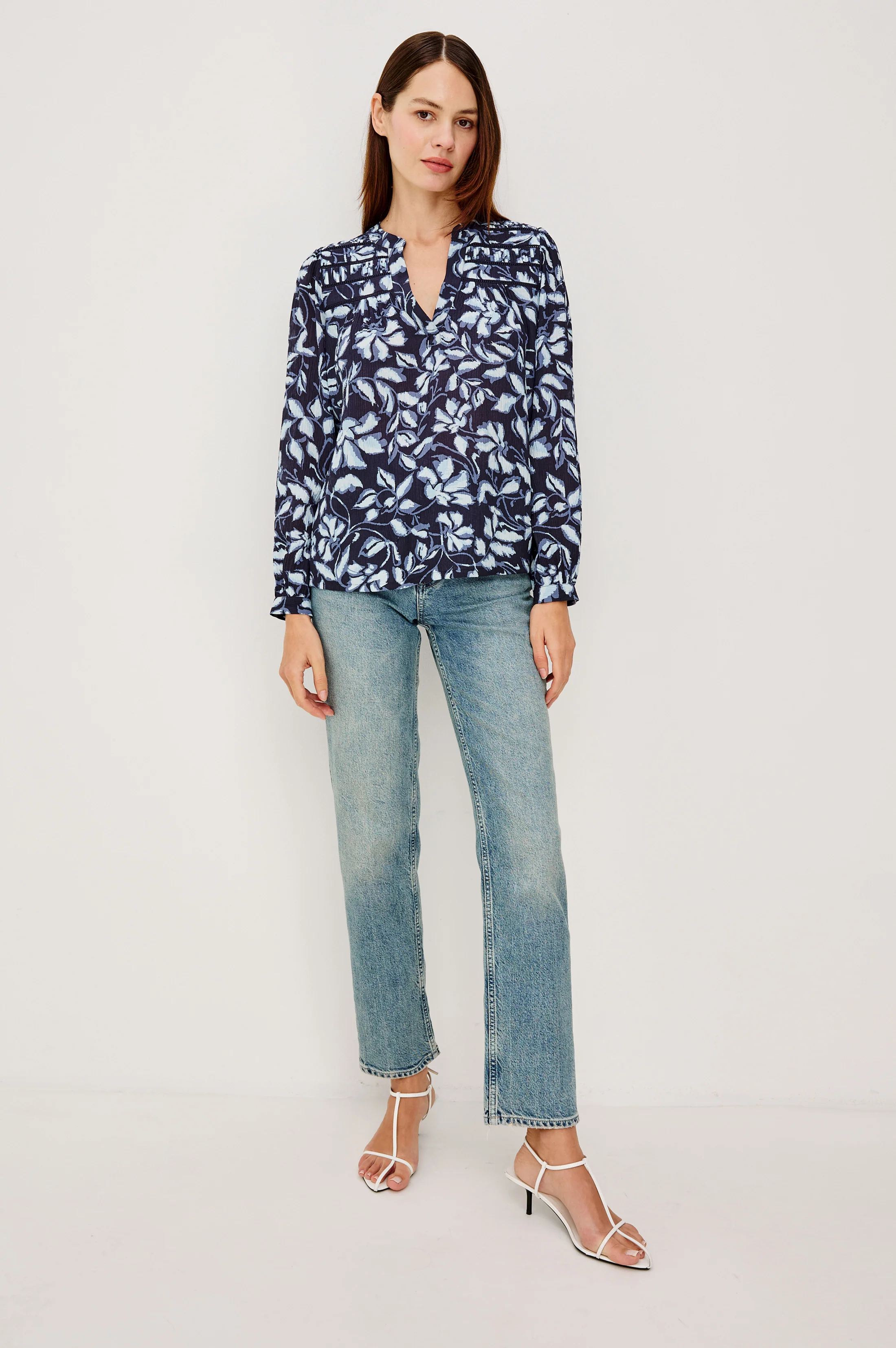 ASTA TOP - NAVY JASMINE - Image 4