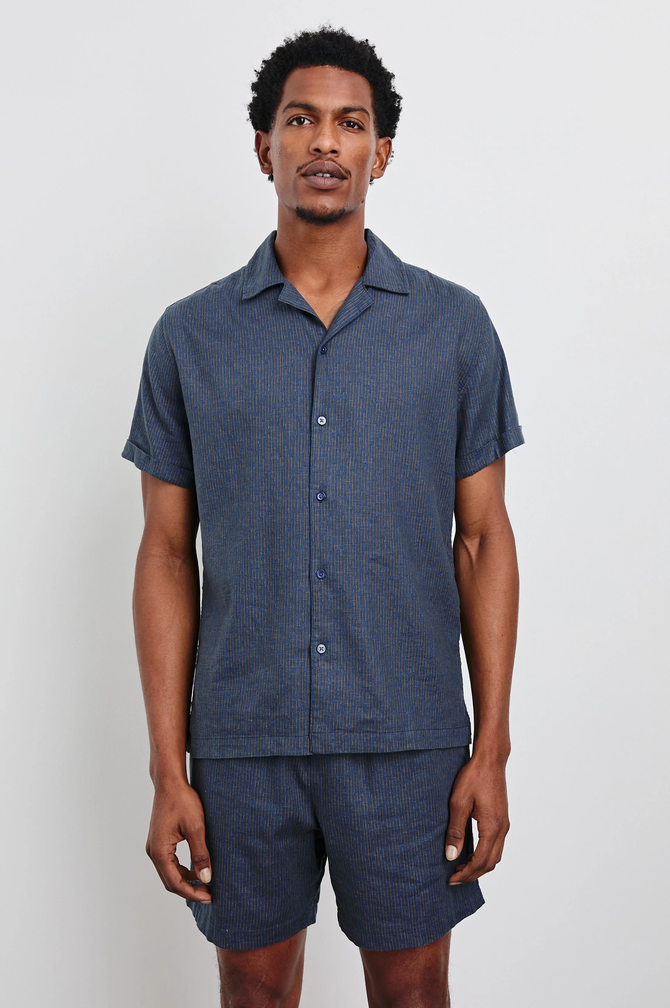 ATLAS SHIRT - NAVY CEDAR VERTICAL - Image 3