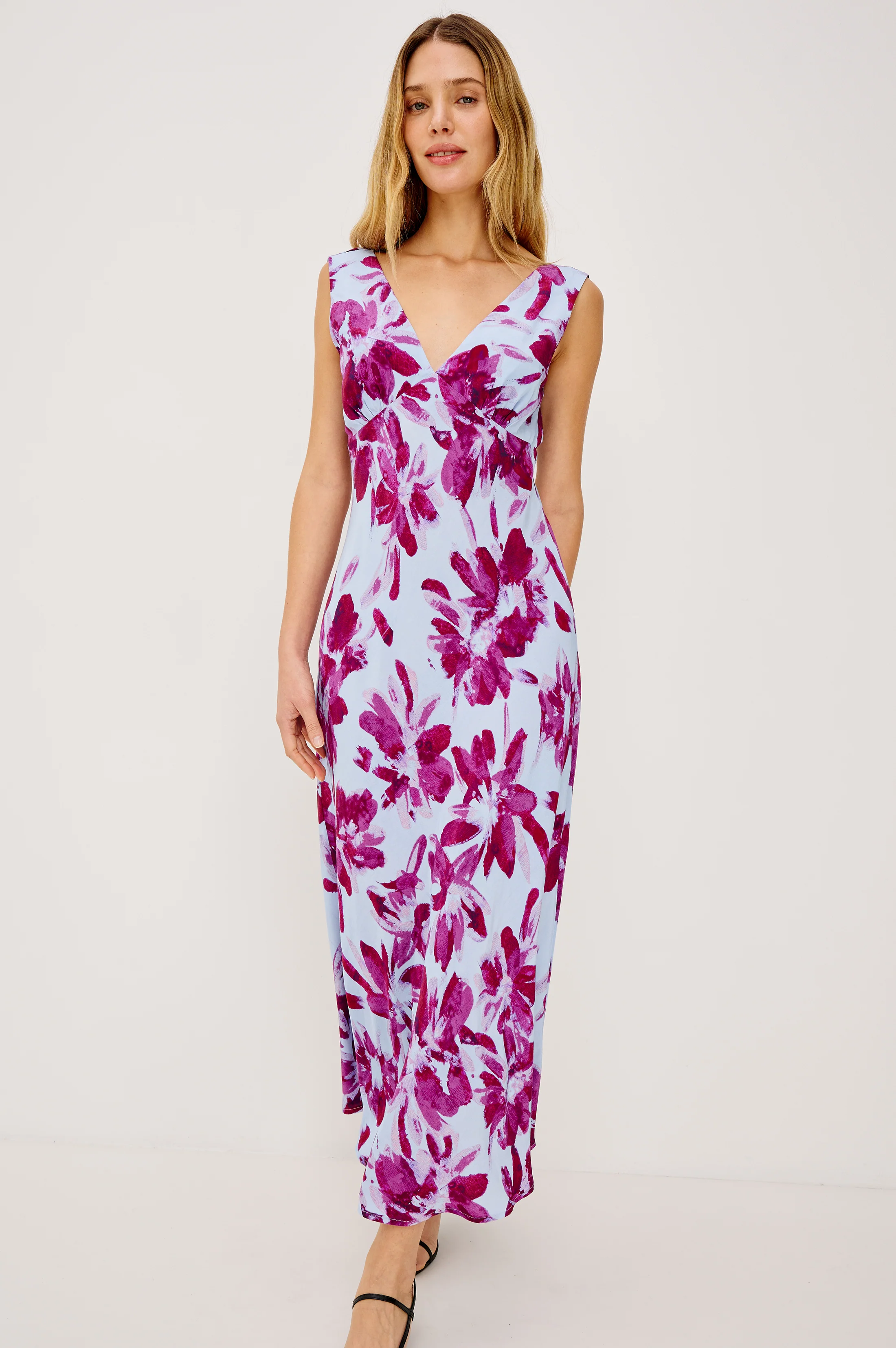 AUDRINA DRESS - BLUE LILY - Image 3
