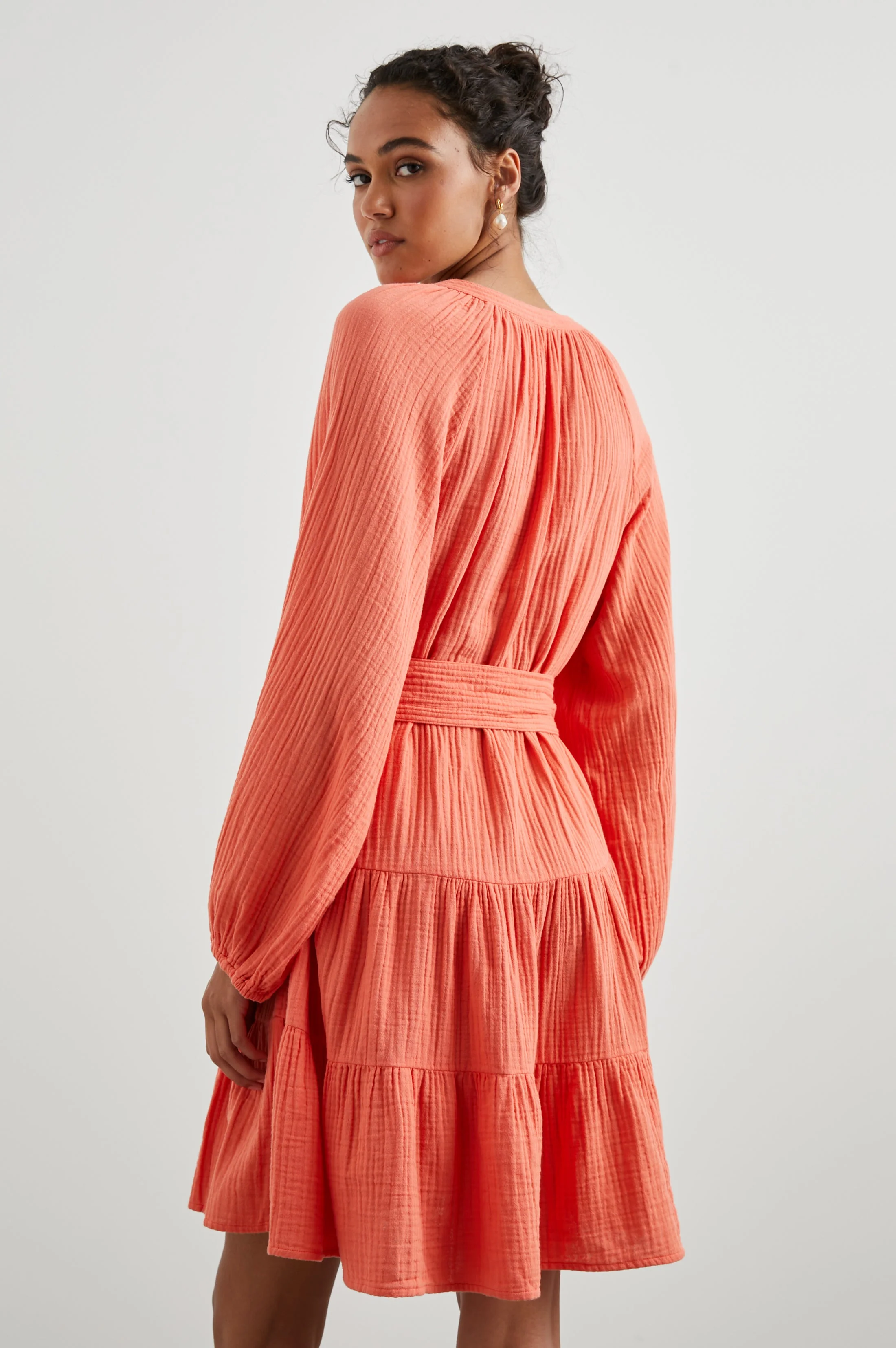 AURETA DRESS - PAPAYA - Image 6