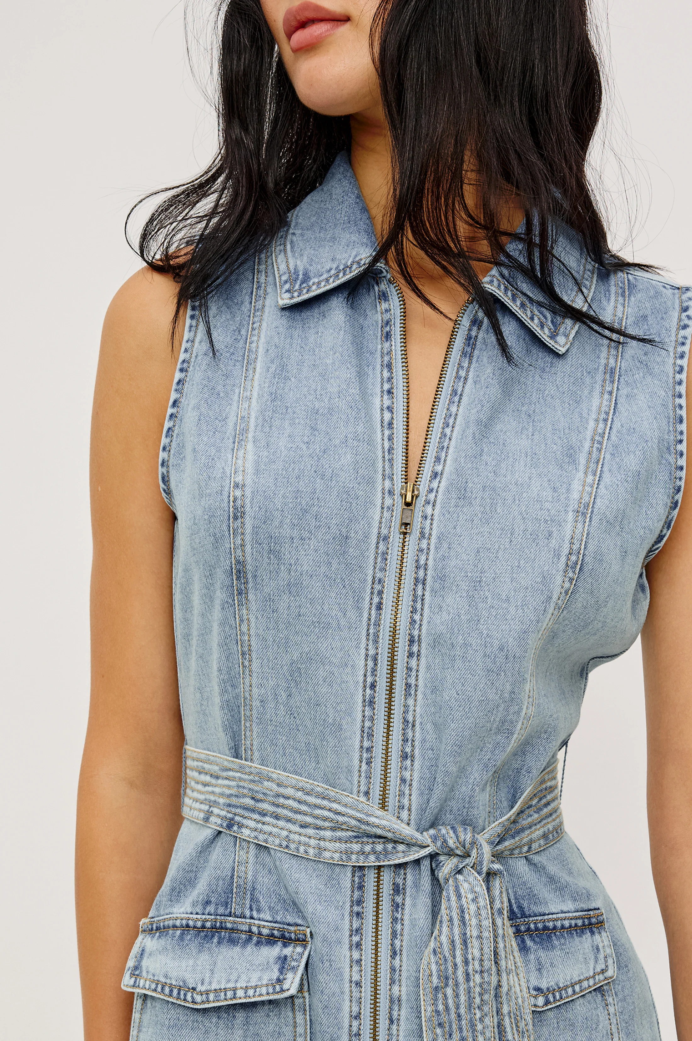 AURORA DRESS - FADED INDIGO - Image 2