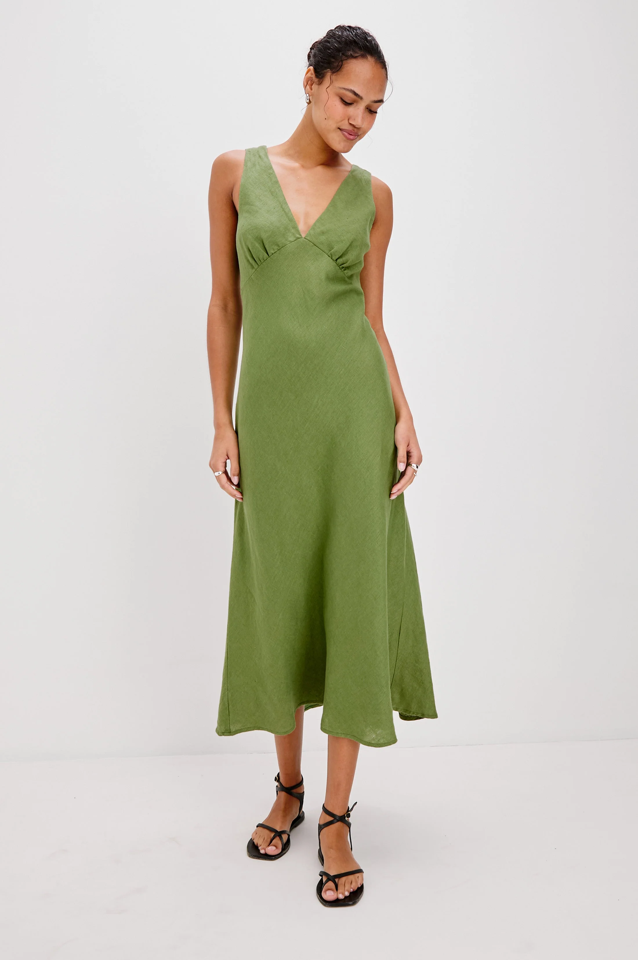 AVIANNA DRESS - DILL - Image 3