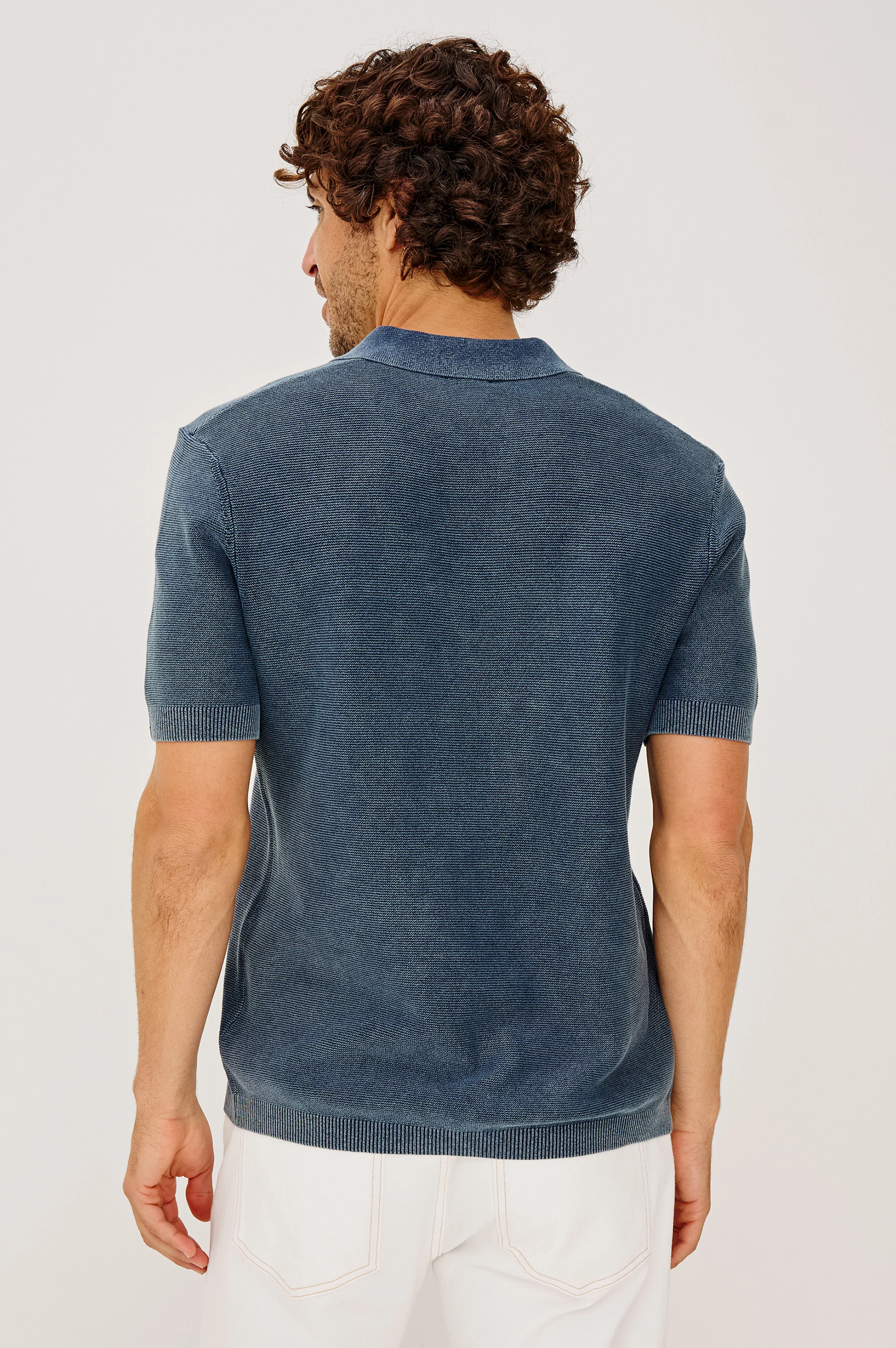 BAKER POLO SHIRT - SUNWASHED NAVY - Image 5